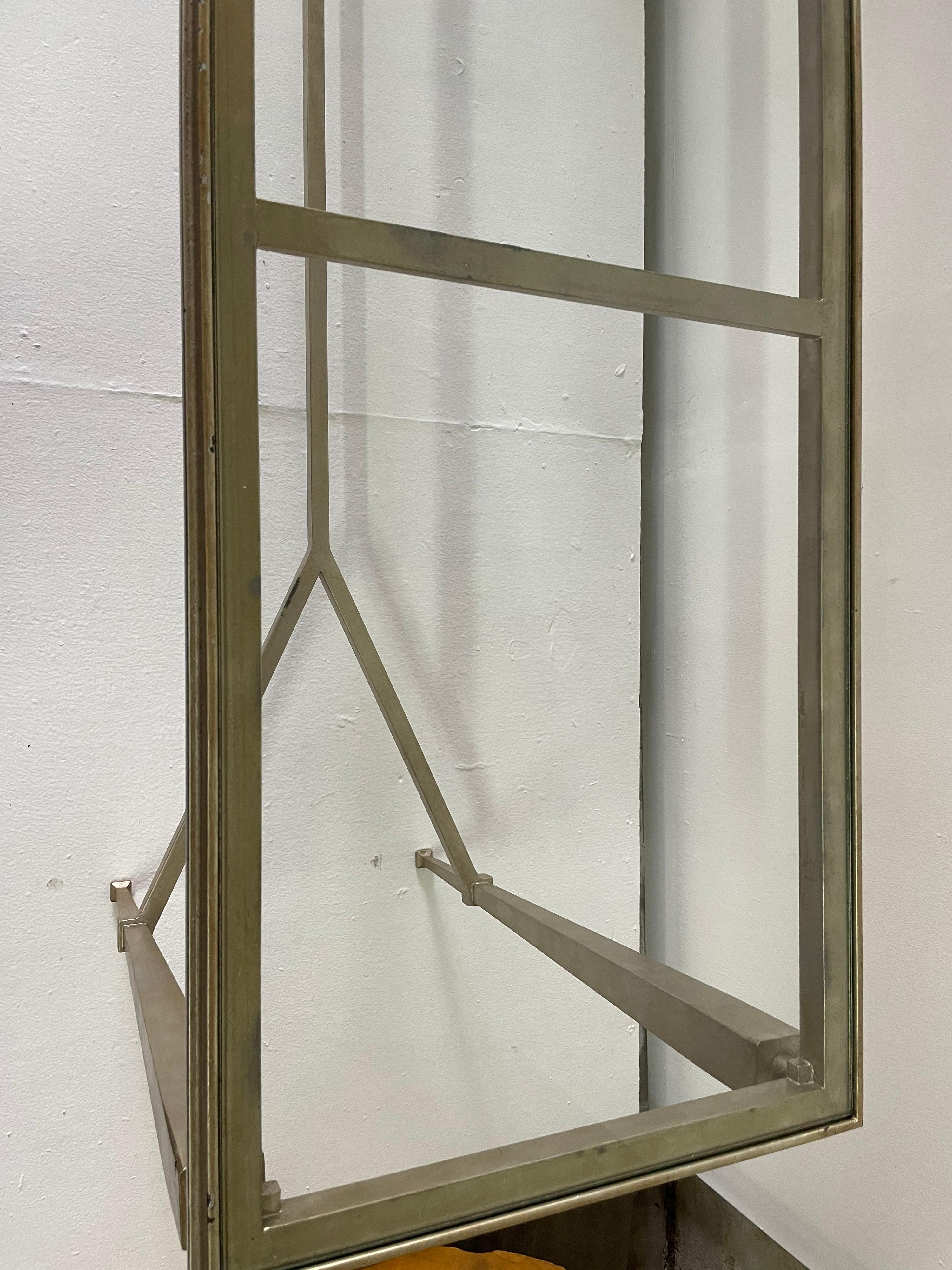 Table console française très longue en acier doré en vente 1