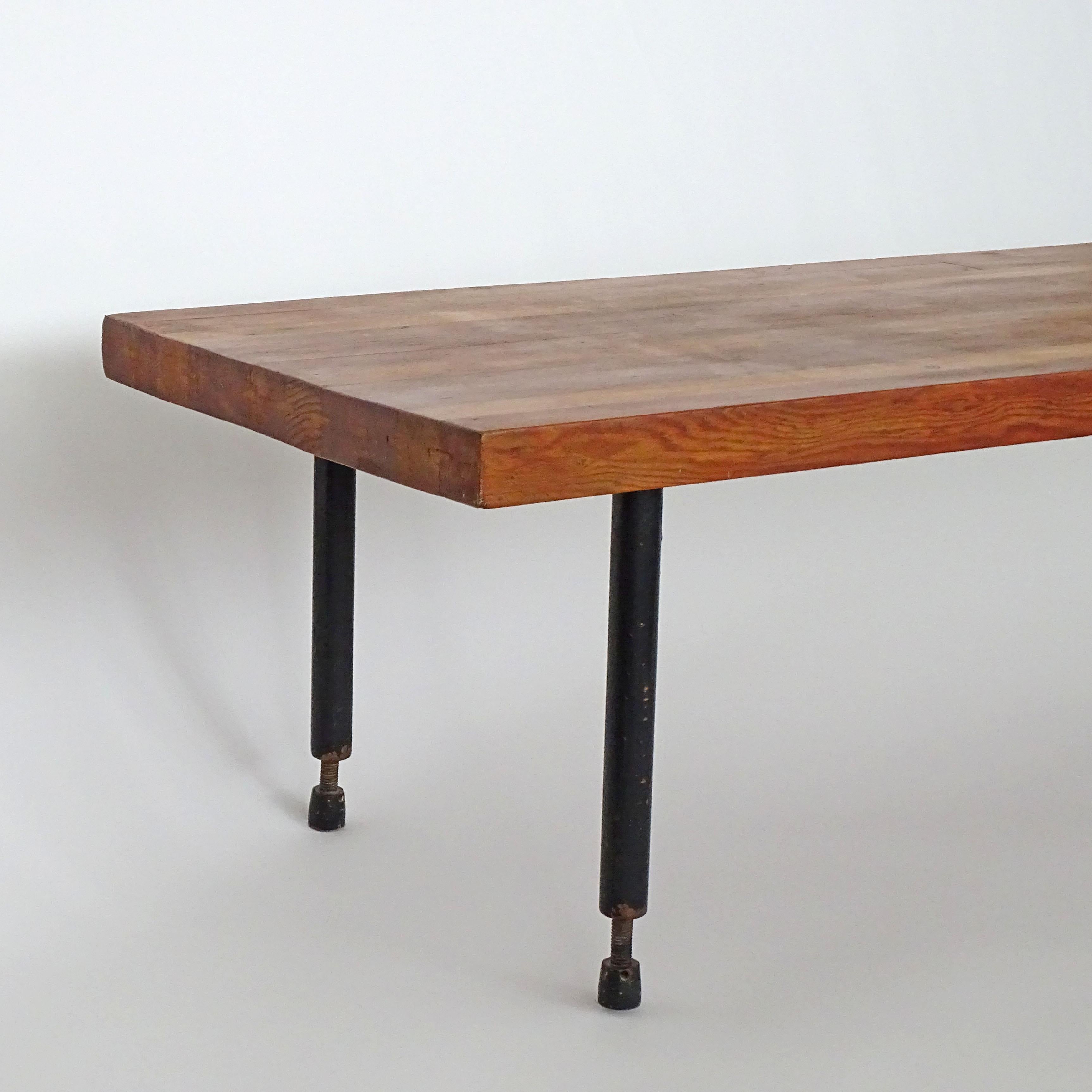 Mid-Century Modern Extra long Italian 1950s Wooden Bench For Sale