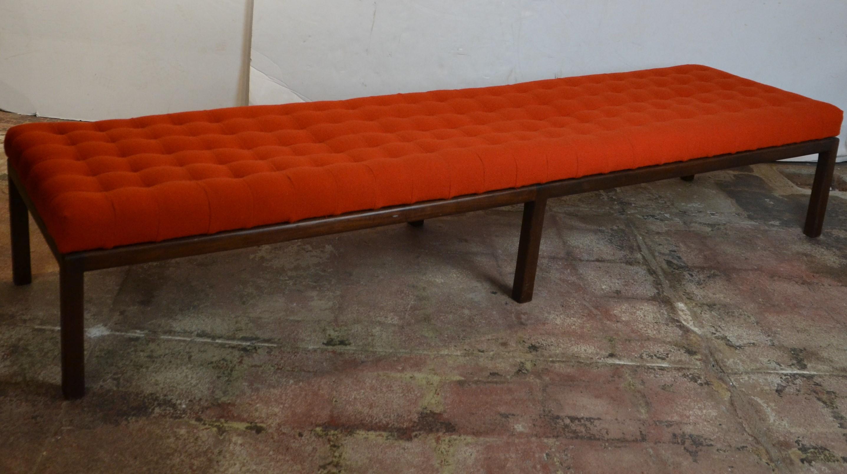 Extra Long Mid Century Bench In Good Condition In Pomona, CA