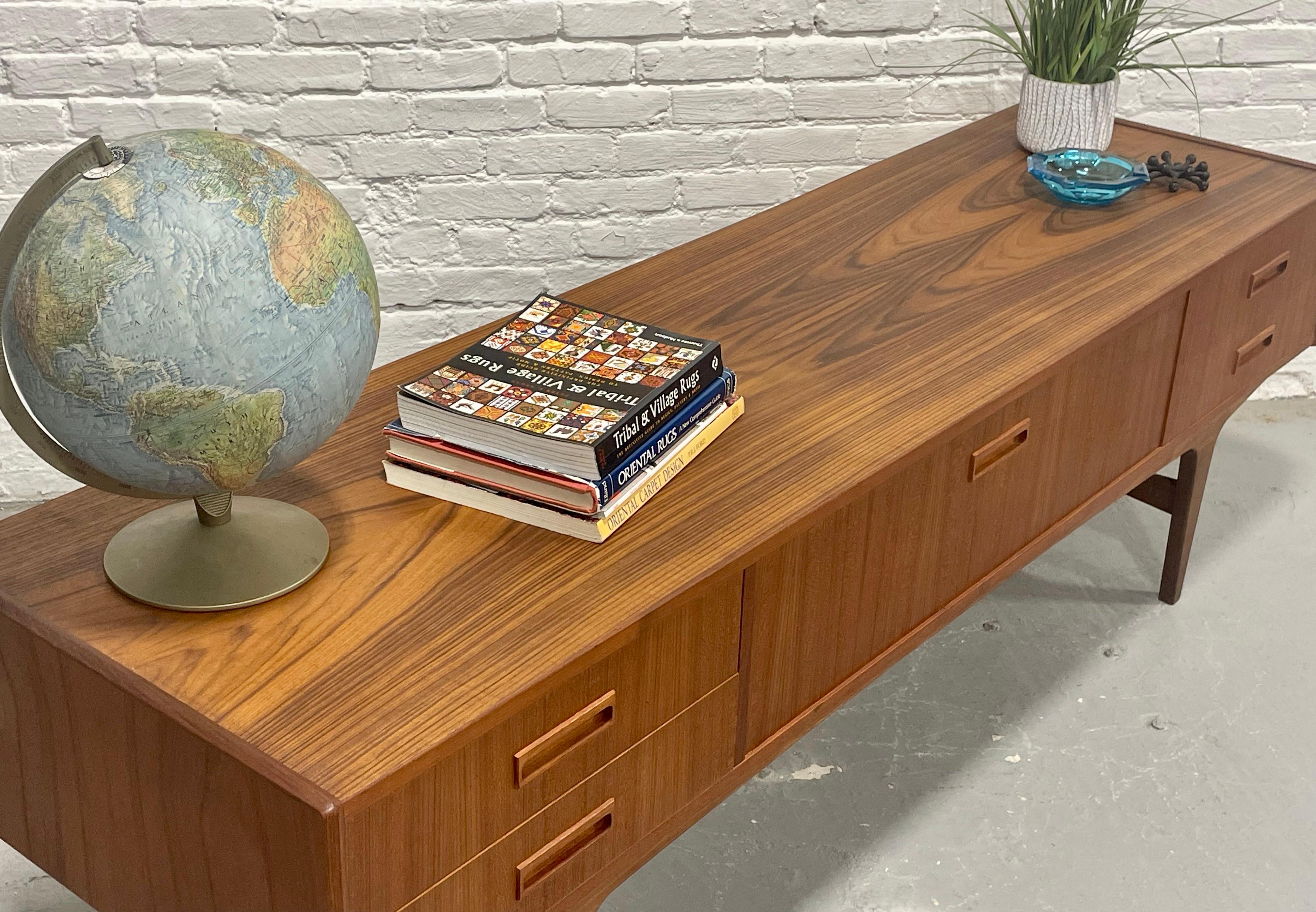 Extra Long Mid-Century Modern Credenza / Media Stand by P. Westergaard’s Mobelfa For Sale 7