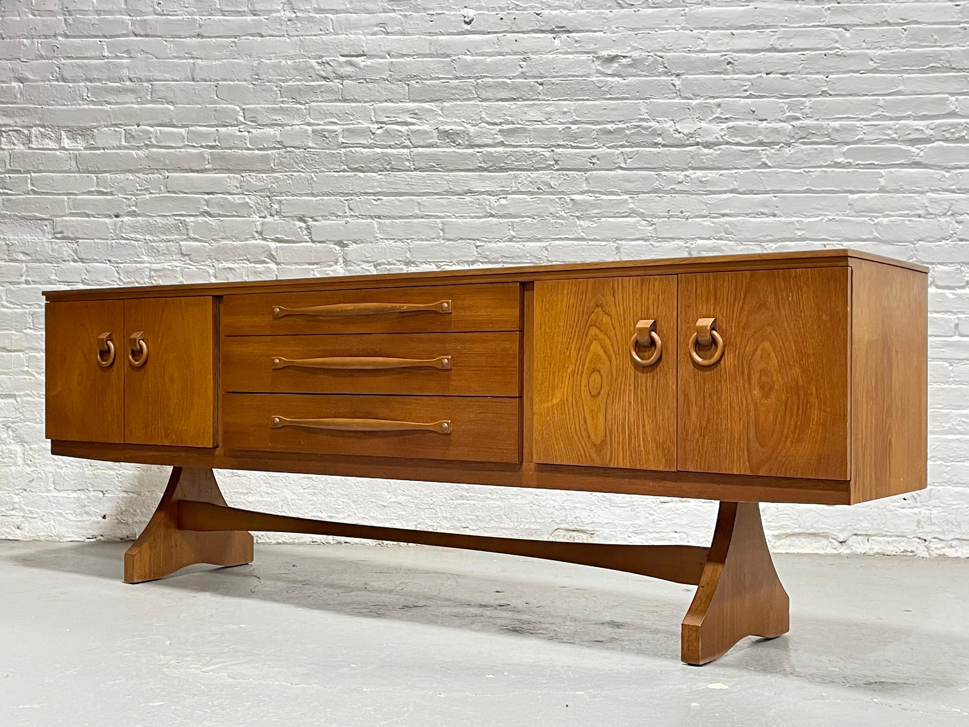 Extra LONG Mid Century Modern Danish Teak CREDENZA / Media Stand, c. 1960's For Sale 5