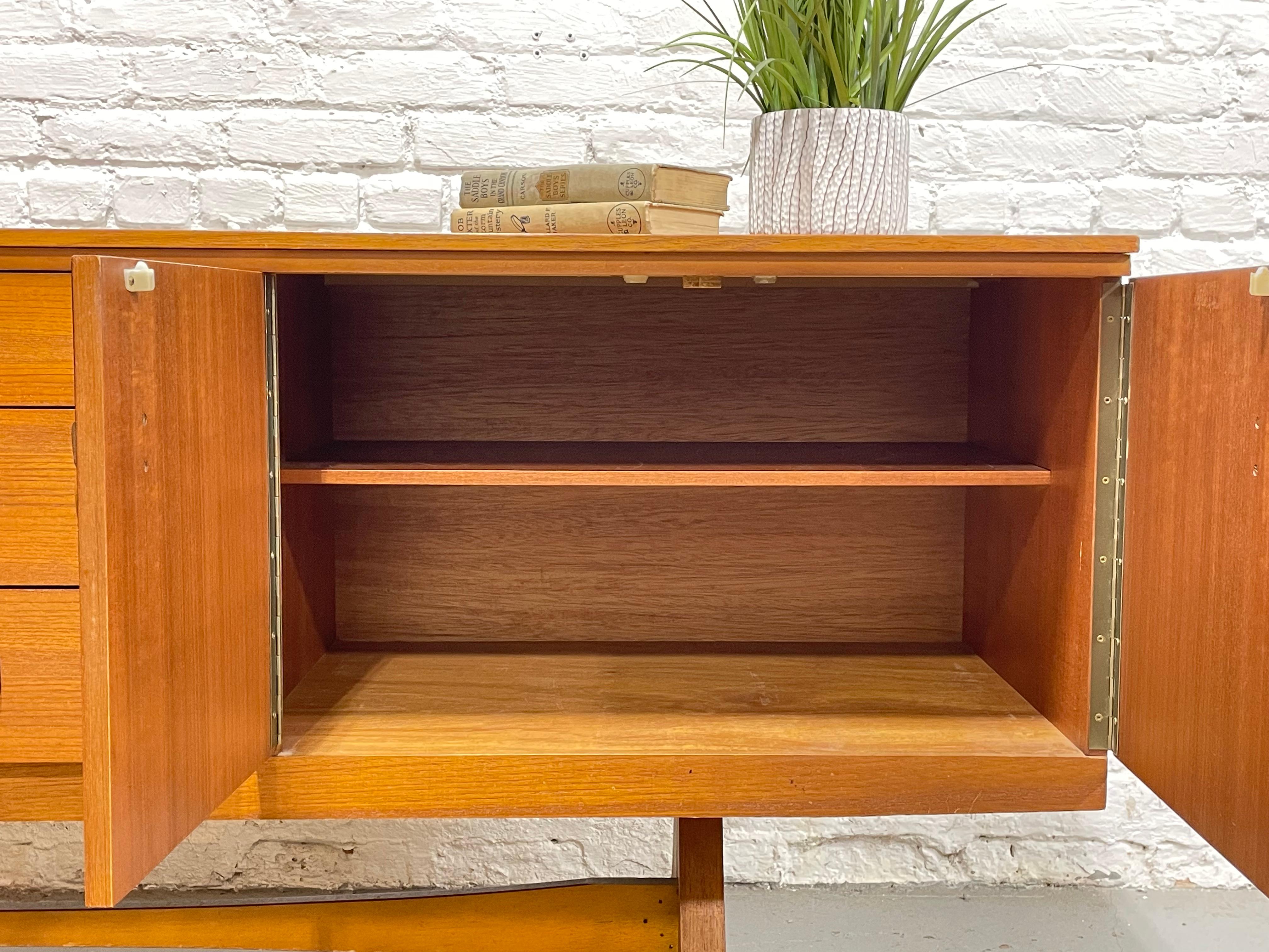 Mid-20th Century Extra LONG Mid Century Modern Danish Teak CREDENZA / Media Stand, c. 1960's For Sale
