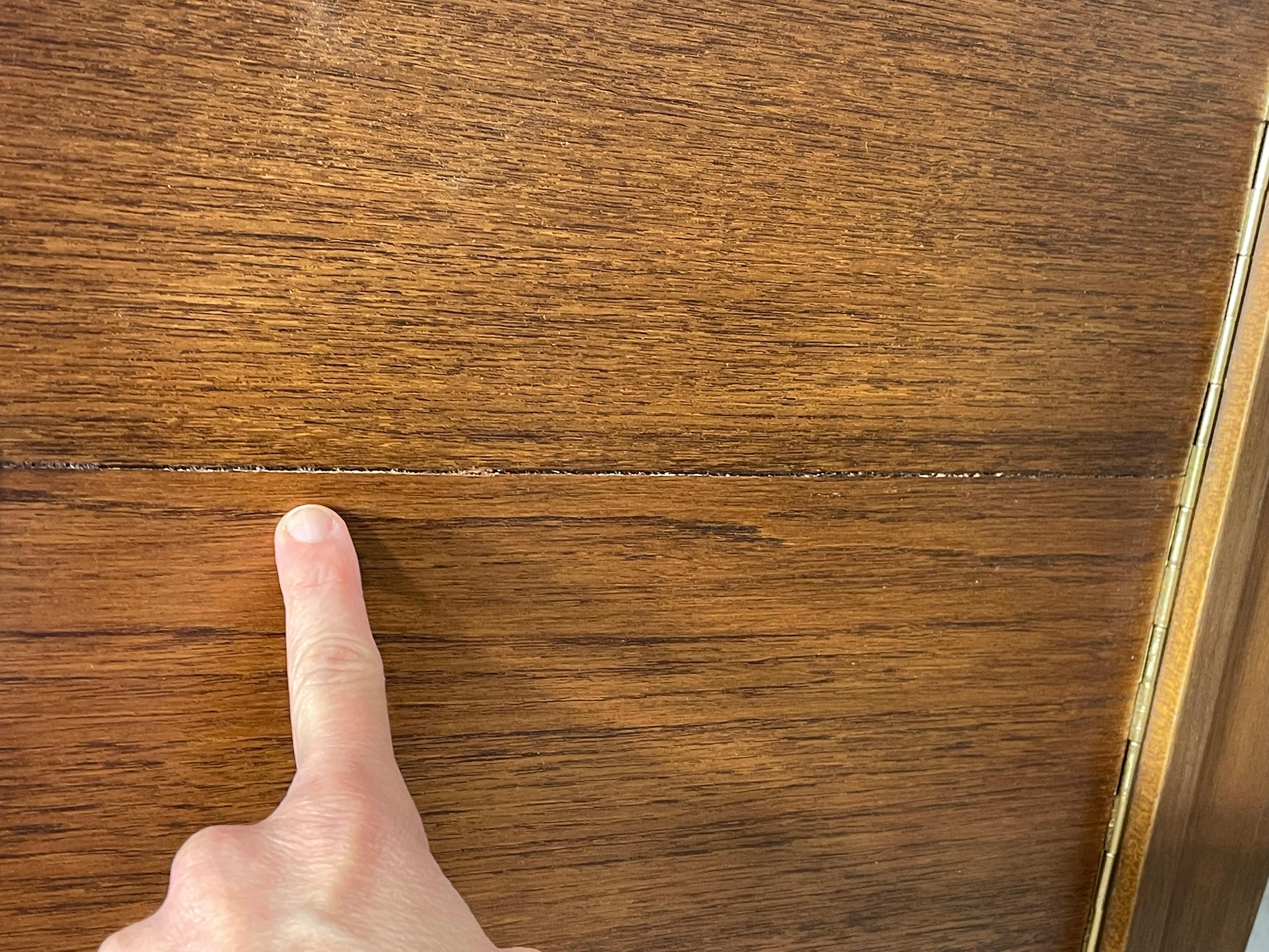 CREDENZA DE PIE CUADRADO DANESA MODERNA DE MEDIANO DE SIGLO, c. 1960'S en venta 11