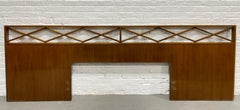 Extra Long Mid-Century Modern Headboard Bed / King / Queen / Full
