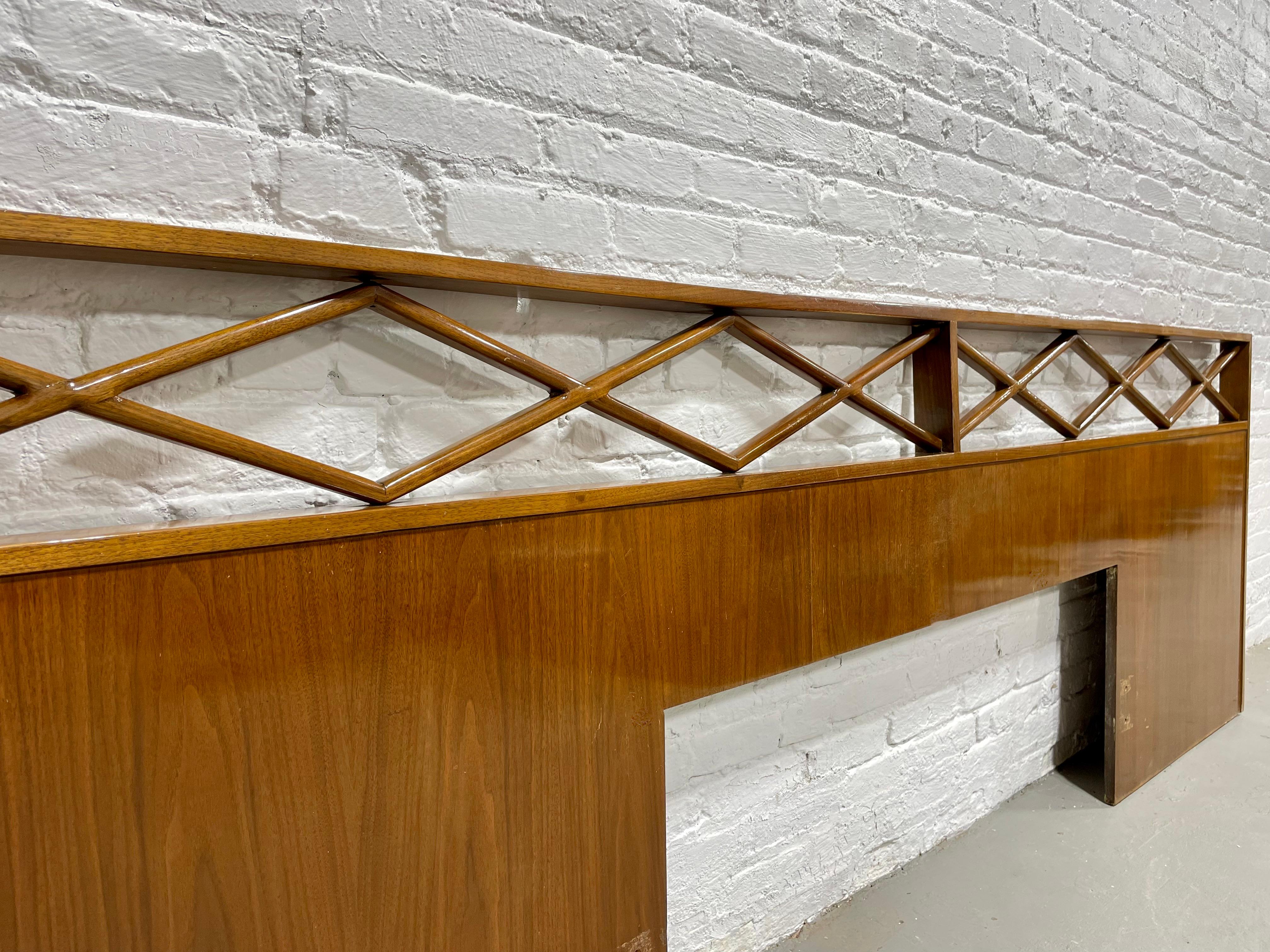 Extra Long Mid-Century Modern Headboard Bed / King / Queen / Full 1
