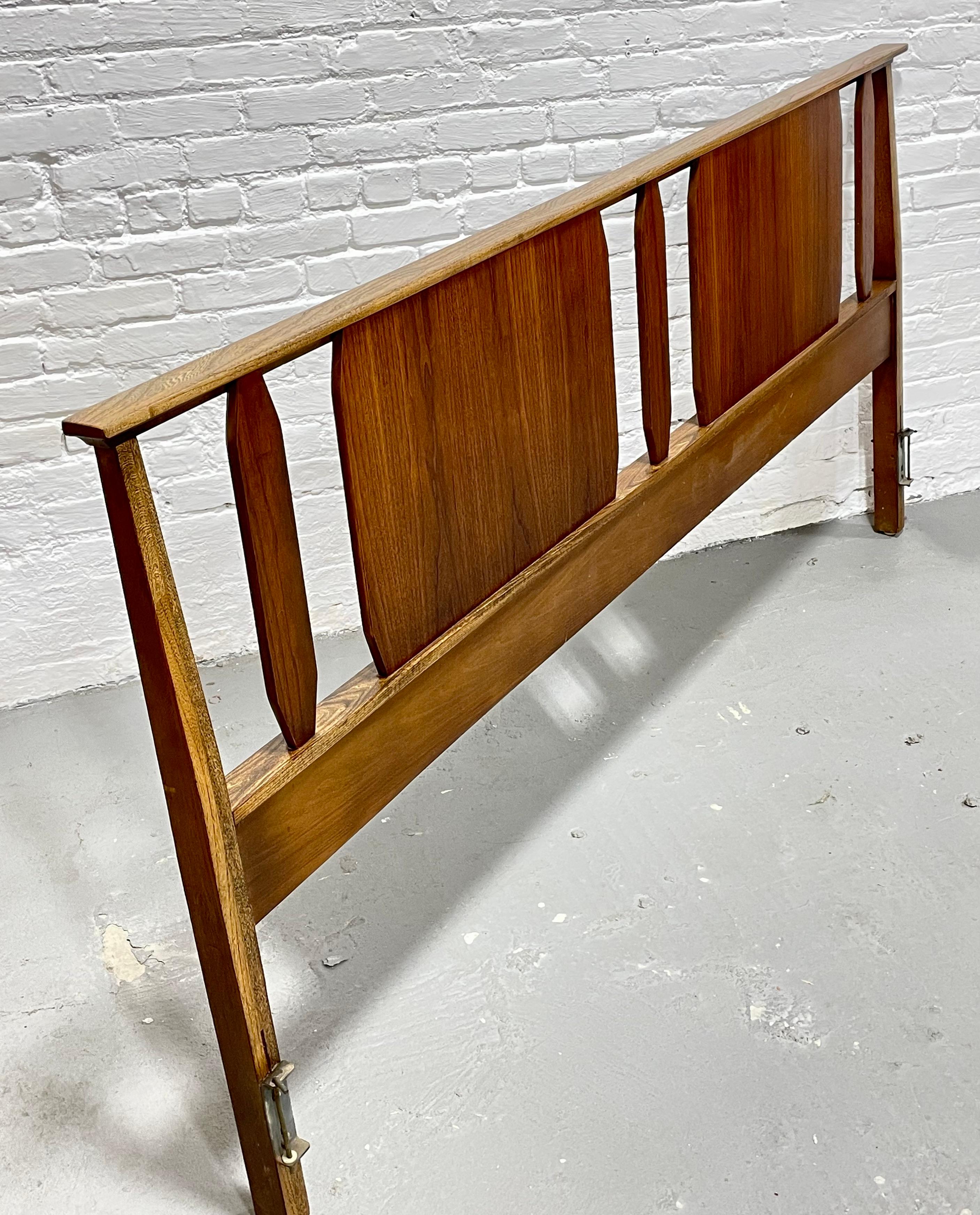 Mid-Century Modern Extra Long Mid Century MODERN KING HEADBOARD / Bed Frame, c. 1960's For Sale