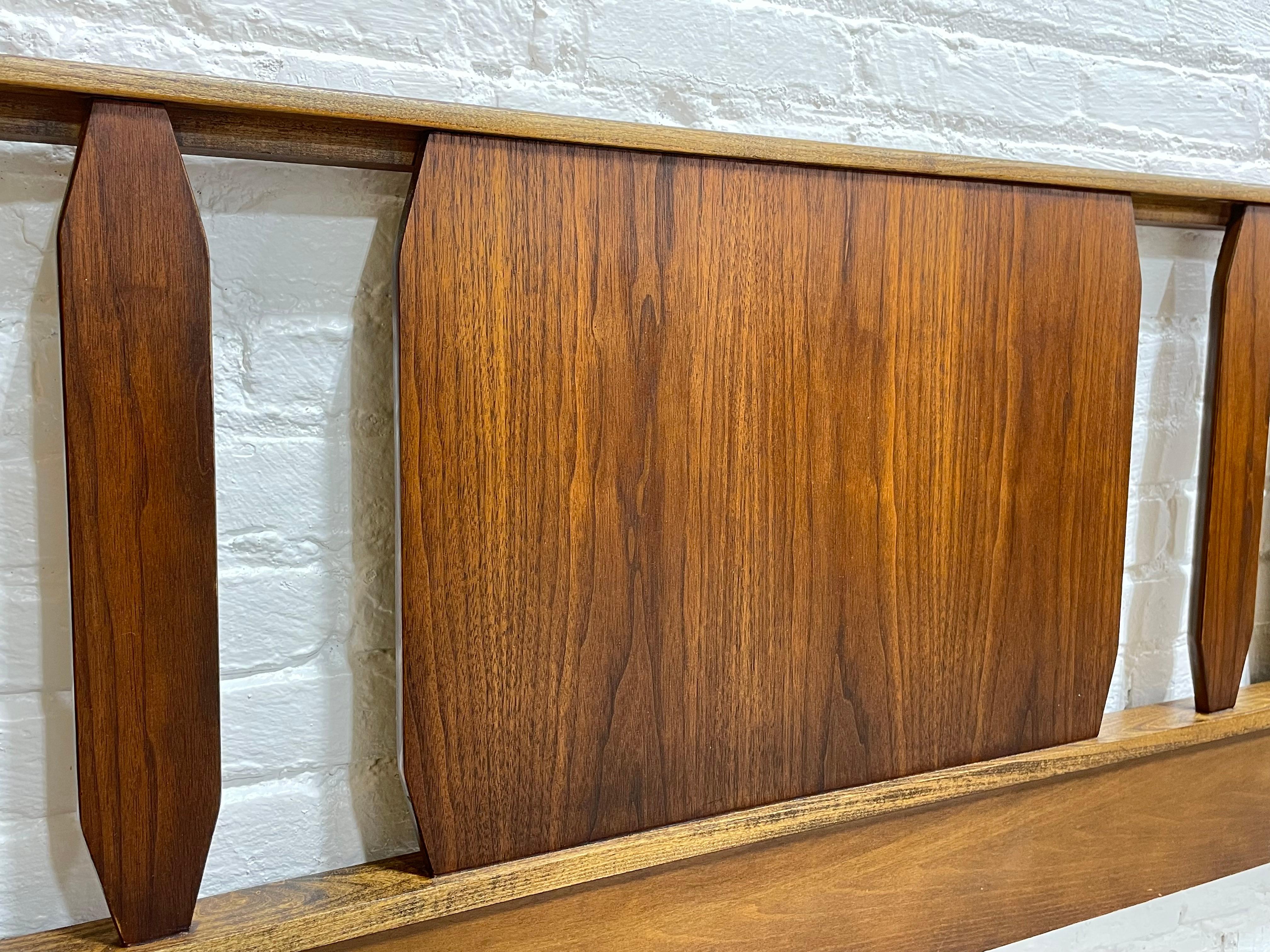Mid-20th Century Extra Long Mid Century MODERN KING HEADBOARD / Bed Frame, c. 1960's For Sale