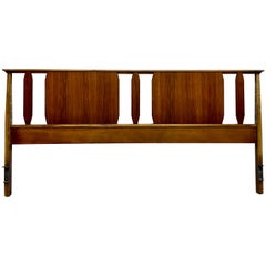 Extra Long Mid Century MODERN KING HEADBOARD / Bed Frame, c. 1960's