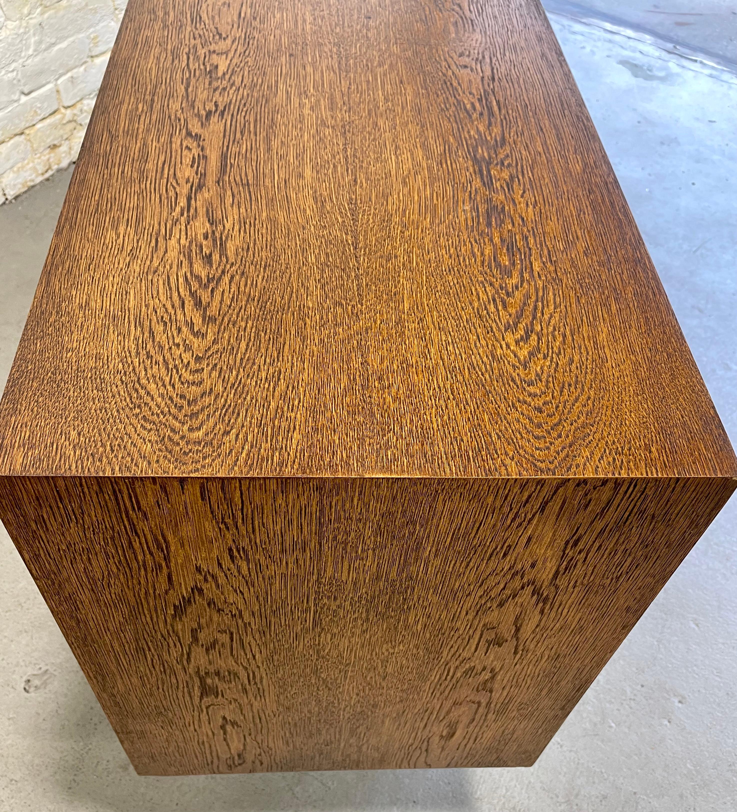 Extra Long Mid-Century Modern Oak Tambour Credenza / Media Stand, c. 1960s 6