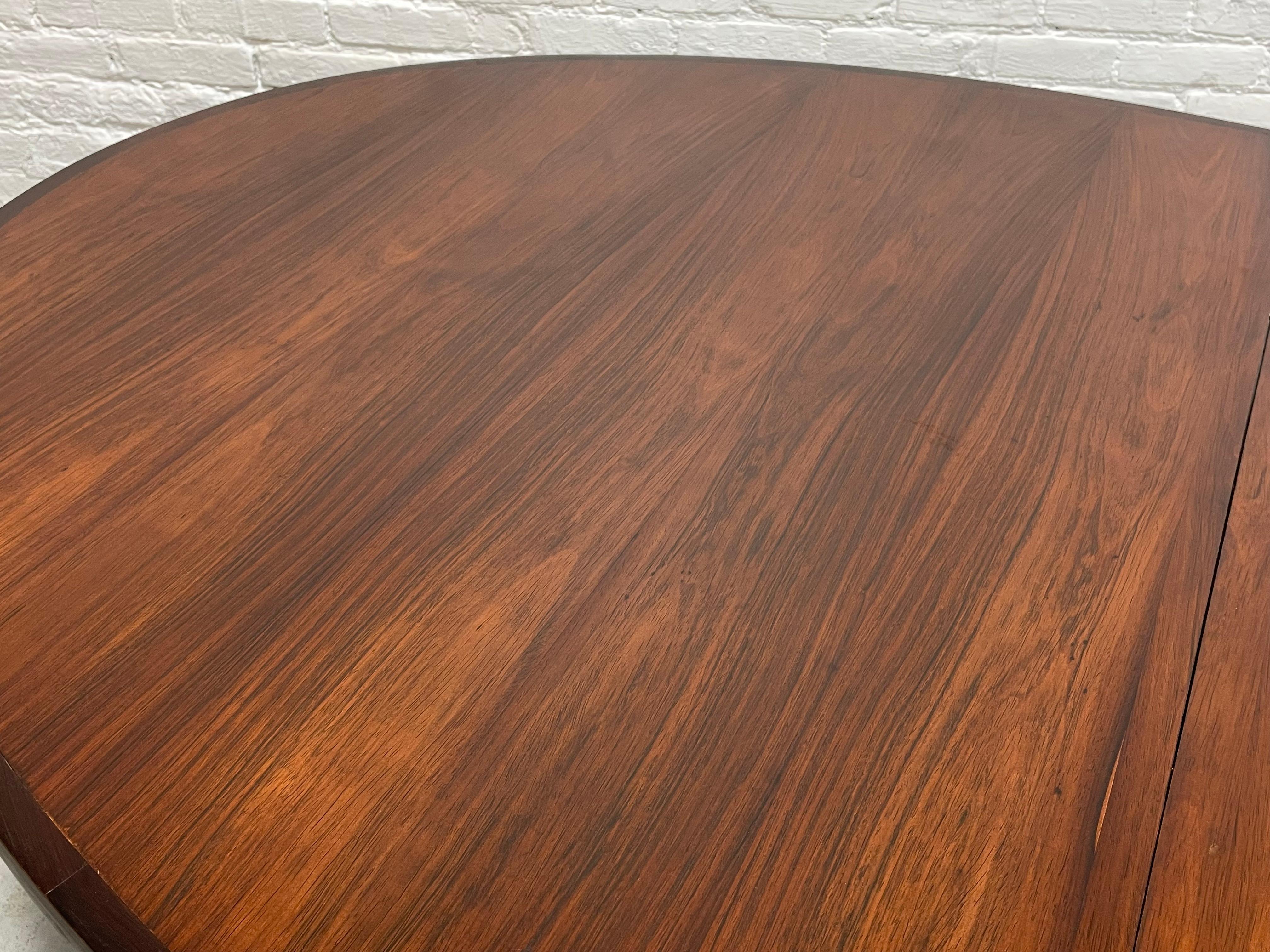 Extra LONG Mid Century Modern ROSEWOOD DINING Table by John Mortensen, c. 1960s 6