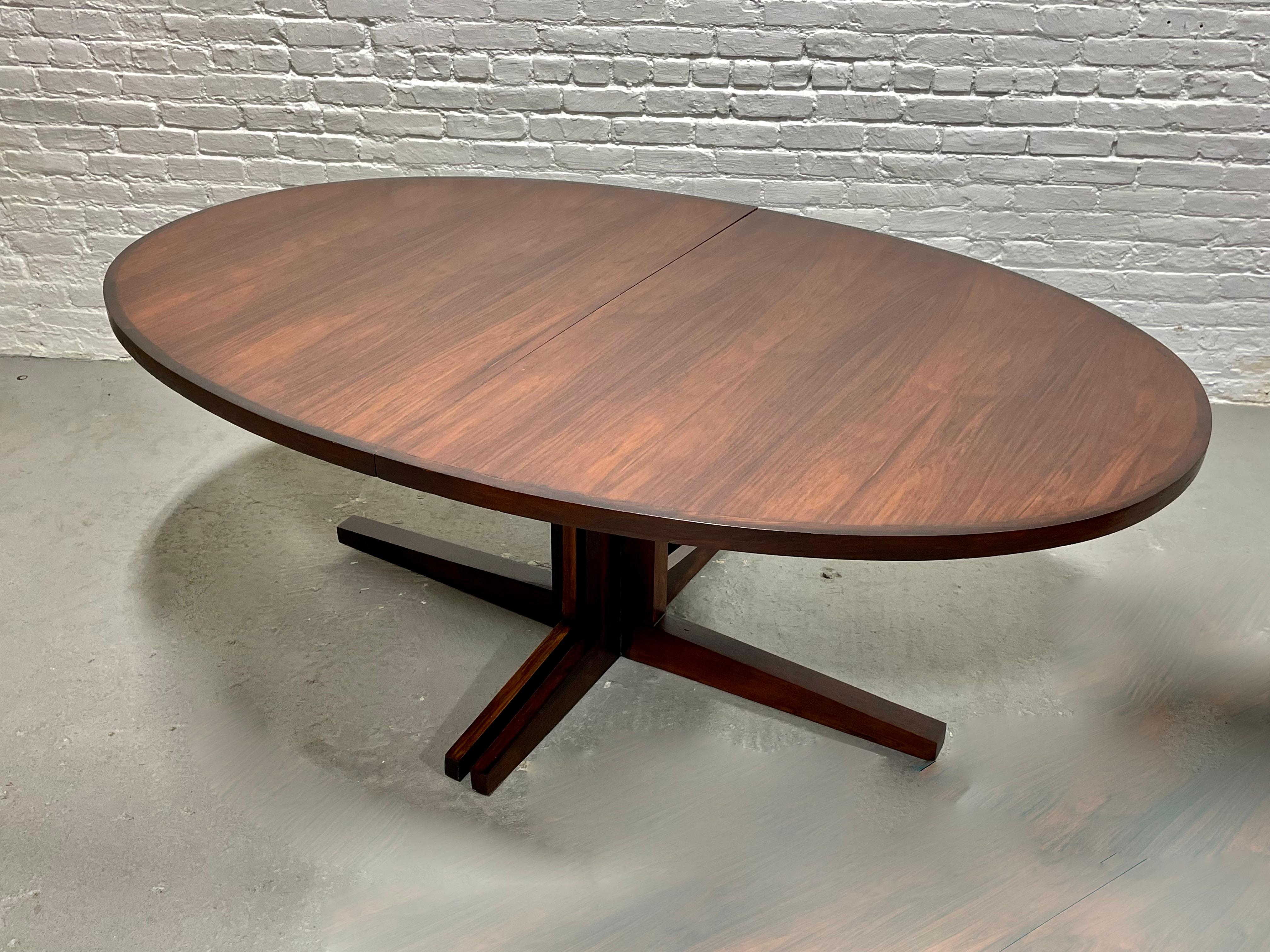 Extra LONG Mid Century Modern ROSEWOOD DINING Table by John Mortensen, c. 1960s 1