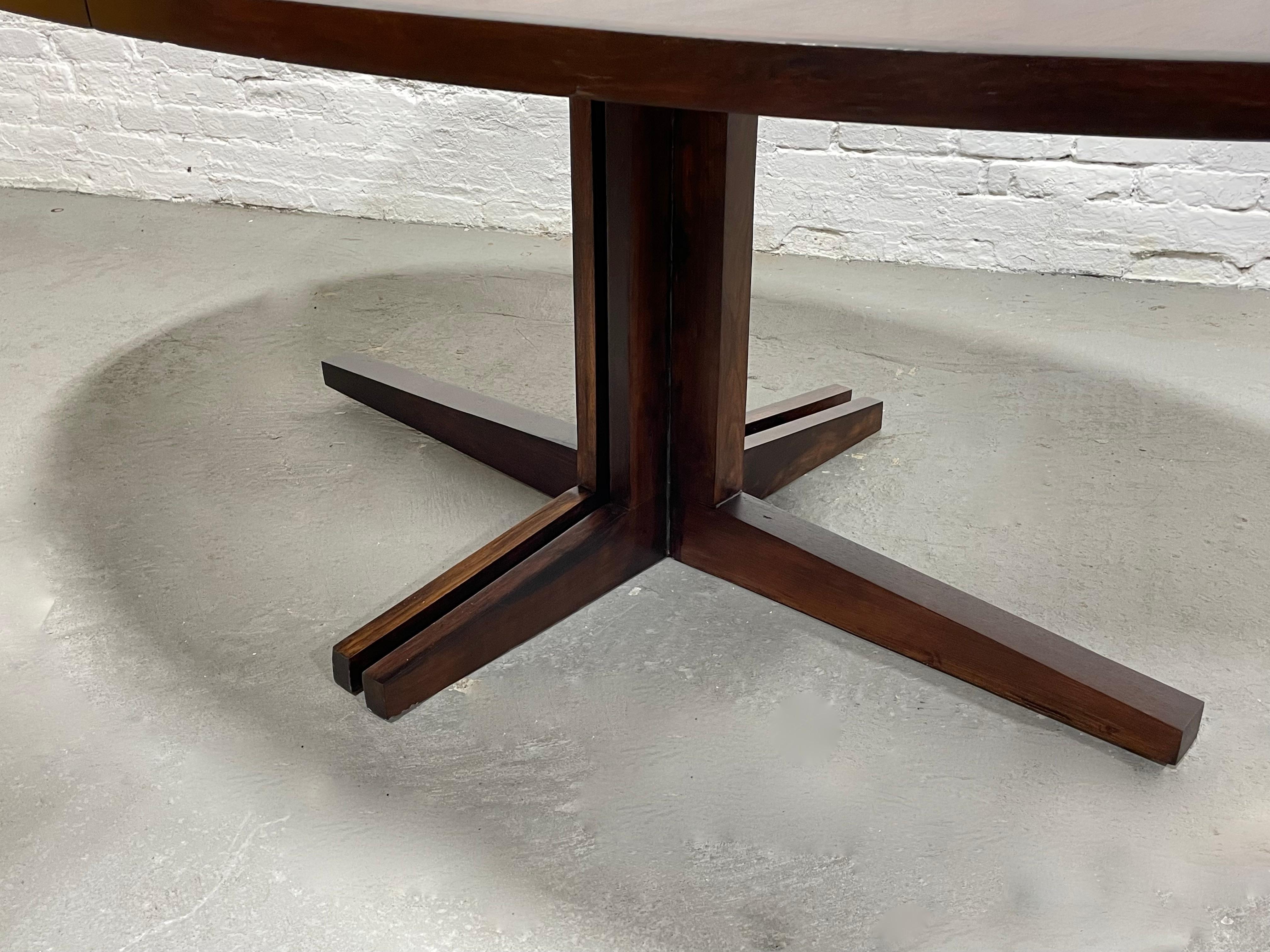 Extra LONG Mid Century Modern ROSEWOOD DINING Table by John Mortensen, c. 1960s 3