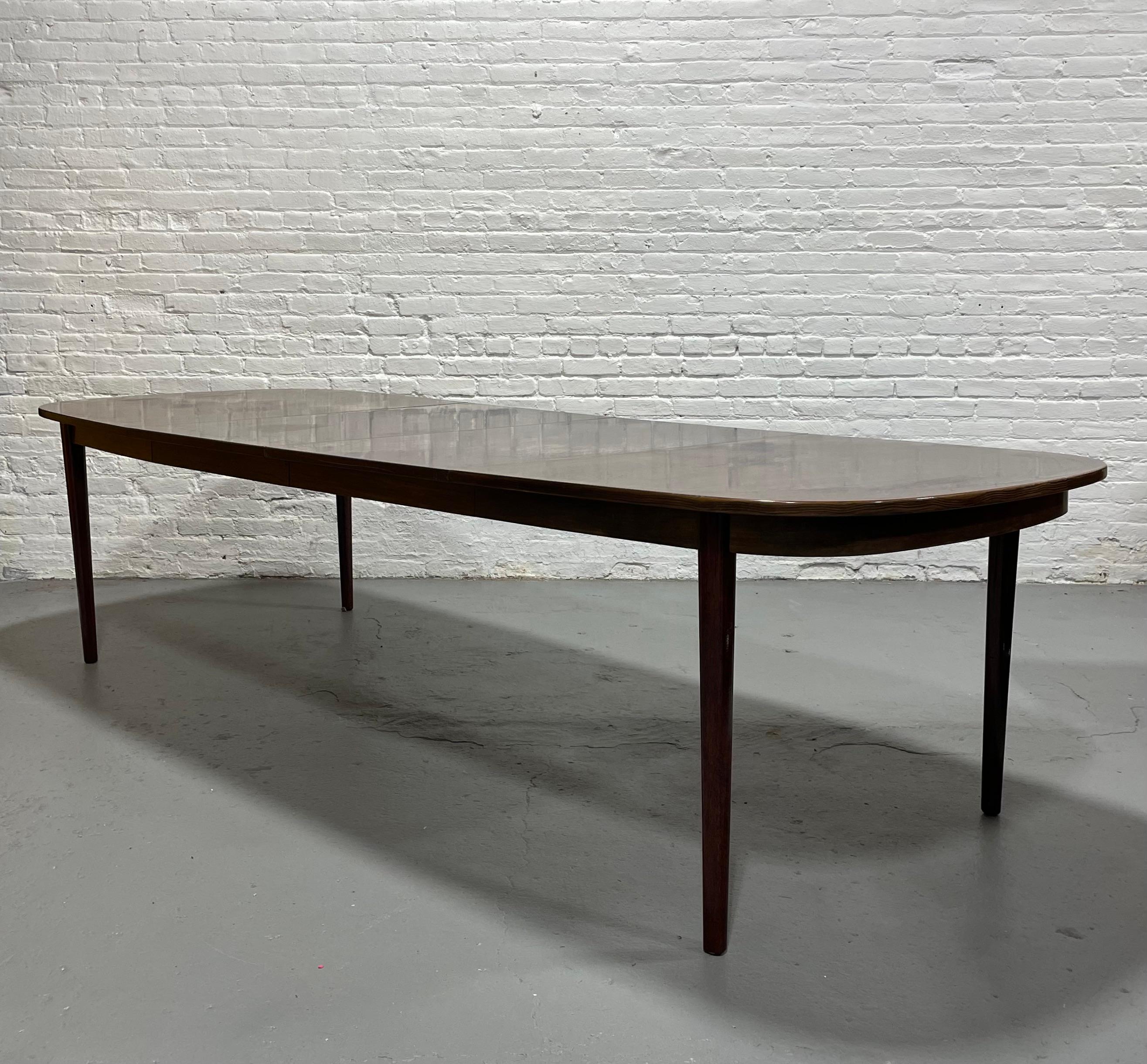 Extra LONG Mid Century Modern ROSEWOOD DINING Table, c. 1960’s For Sale 9