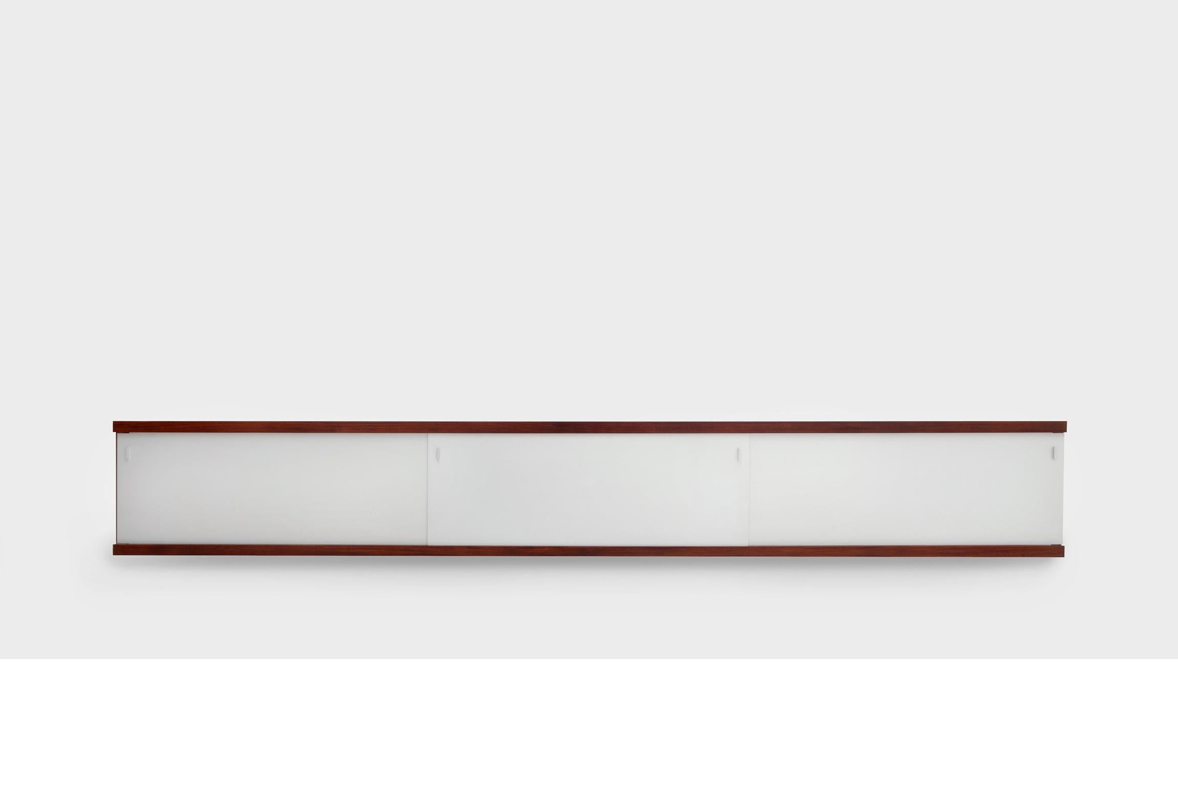 German Extra Long Mid-Century Modern Rosewood Sideboard by Horst Brüning
