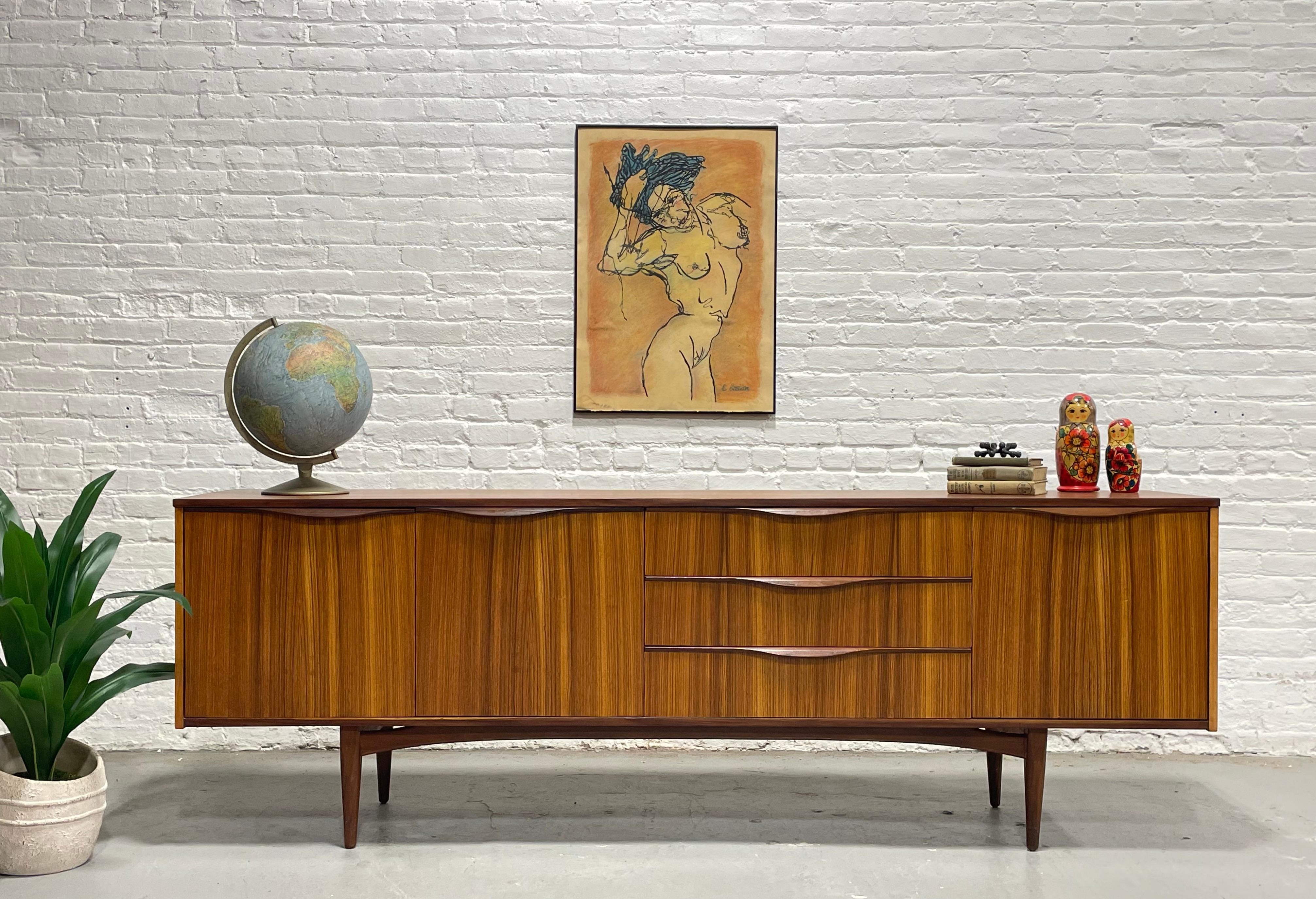 Mid-20th Century Extra Long Mid Century Modern TEAK CREDENZA by A.H. McIntosh, Scotland For Sale