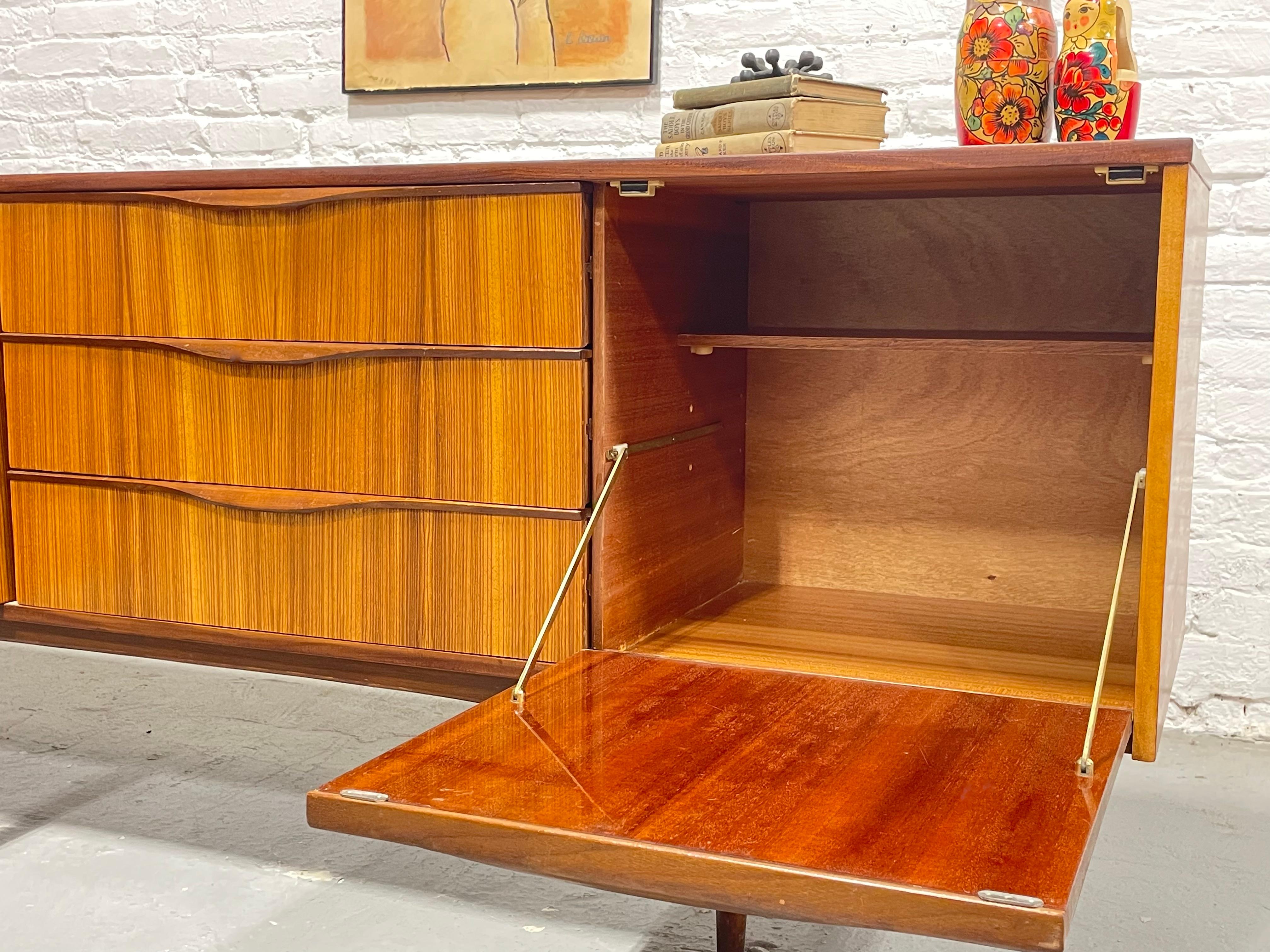 Extra Long Mid Century Modern TEAK CREDENZA by A.H. McIntosh, Scotland For Sale 1