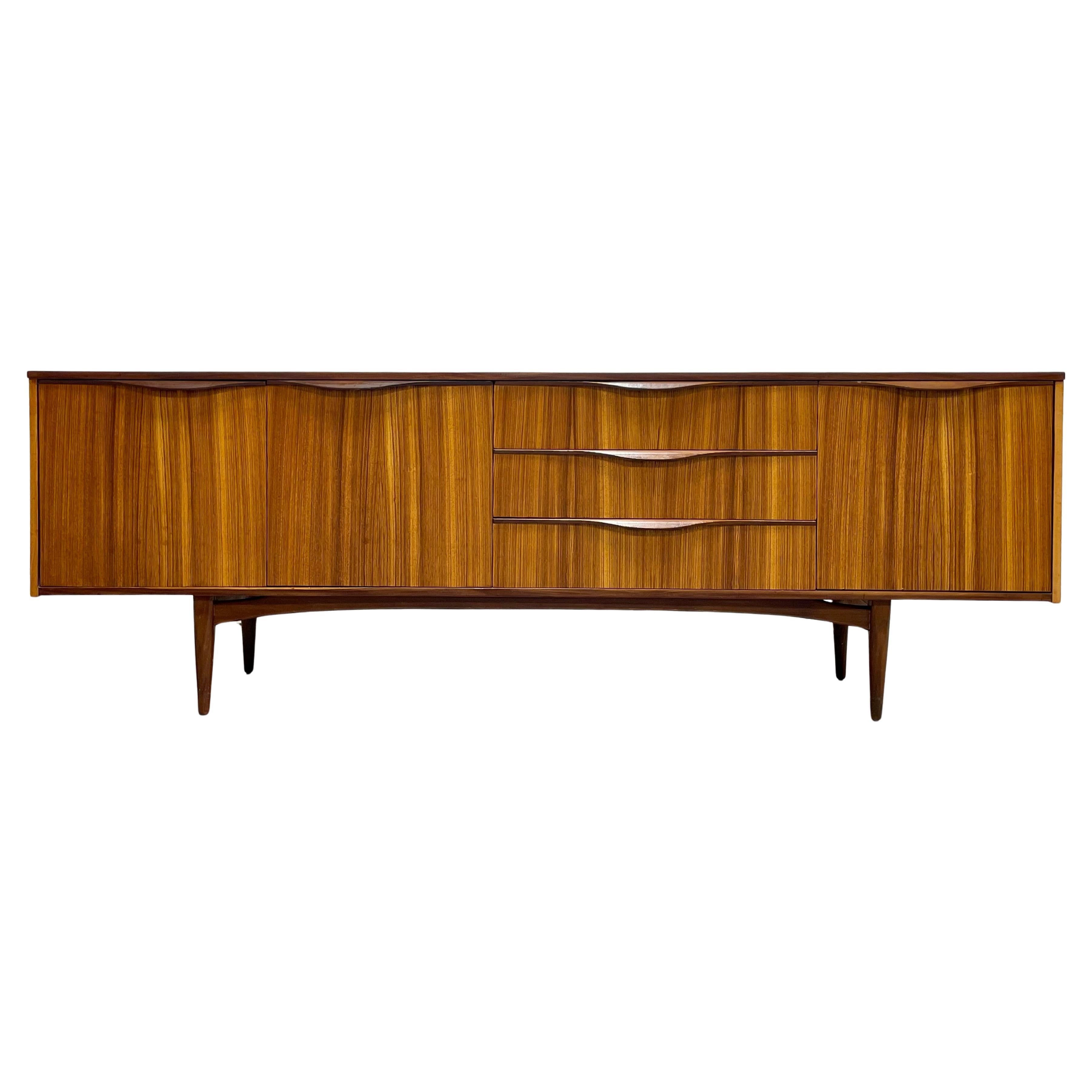 Extra Long Mid Century Modern TEAK CREDENZA by A.H. McIntosh, Scotland