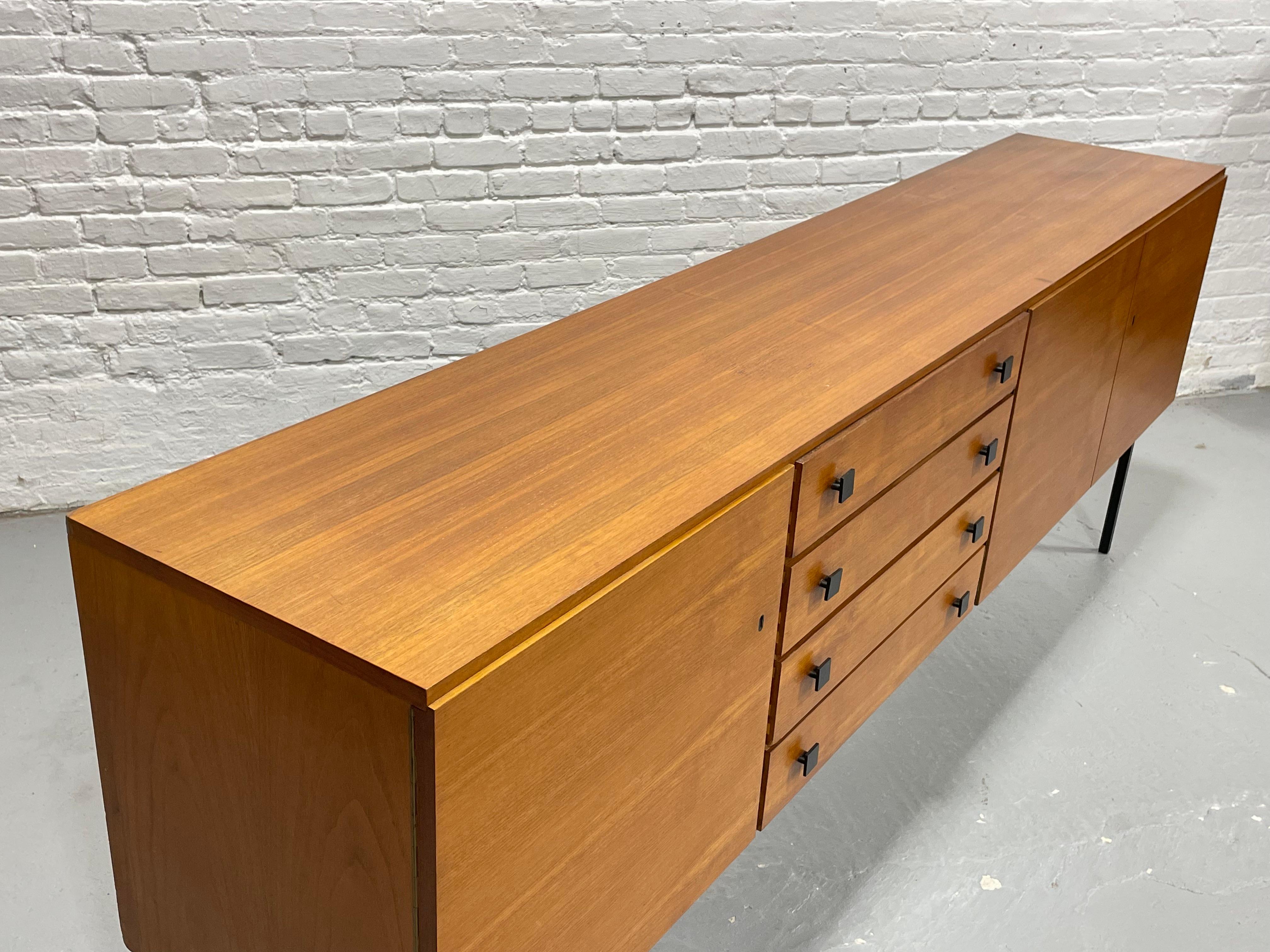 Extra Long Mid Century MODERN Teak CREDENZA / Sideboard, c. 1960s 5