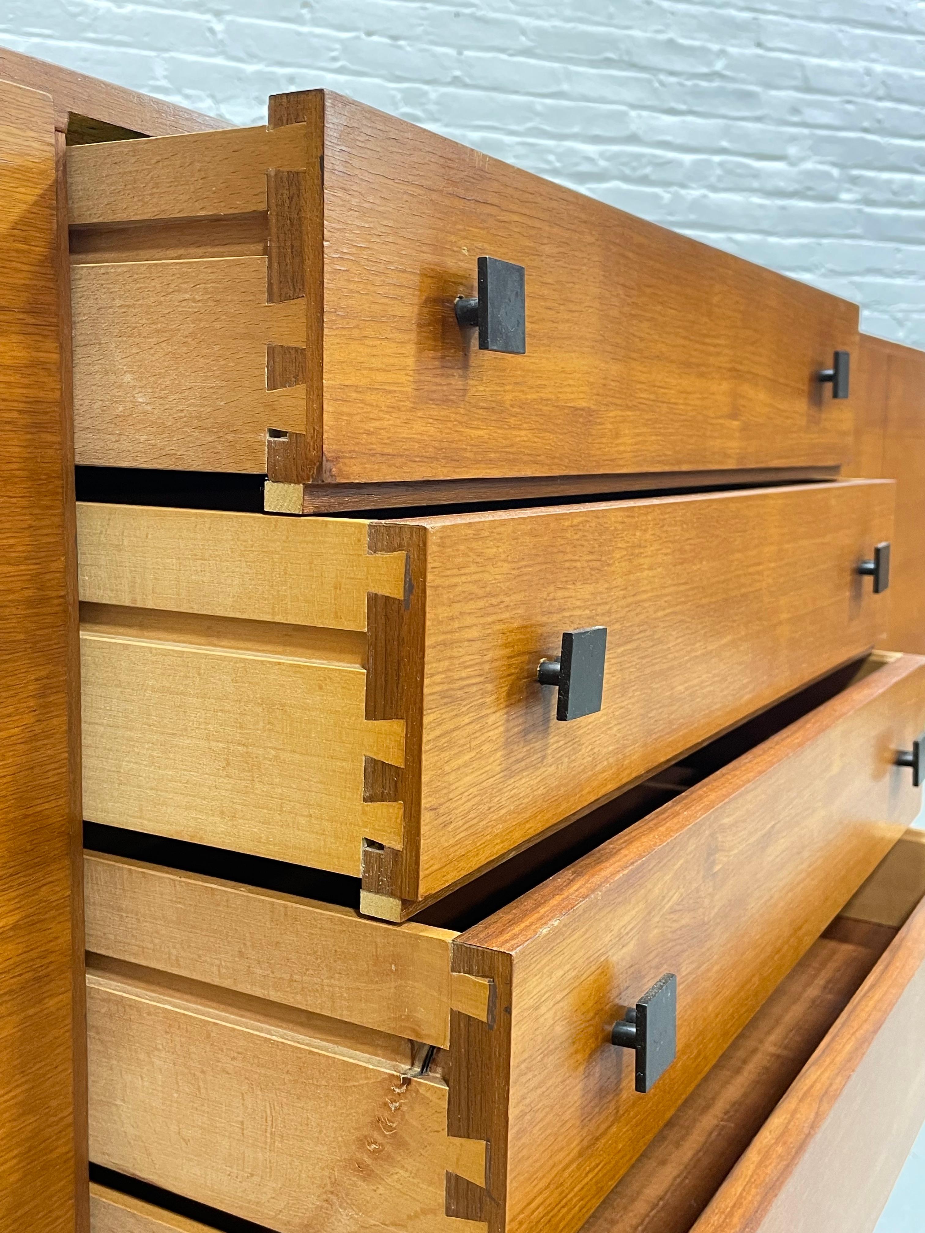Extra Long Mid Century MODERN Teak CREDENZA / Sideboard, c. 1960s 6