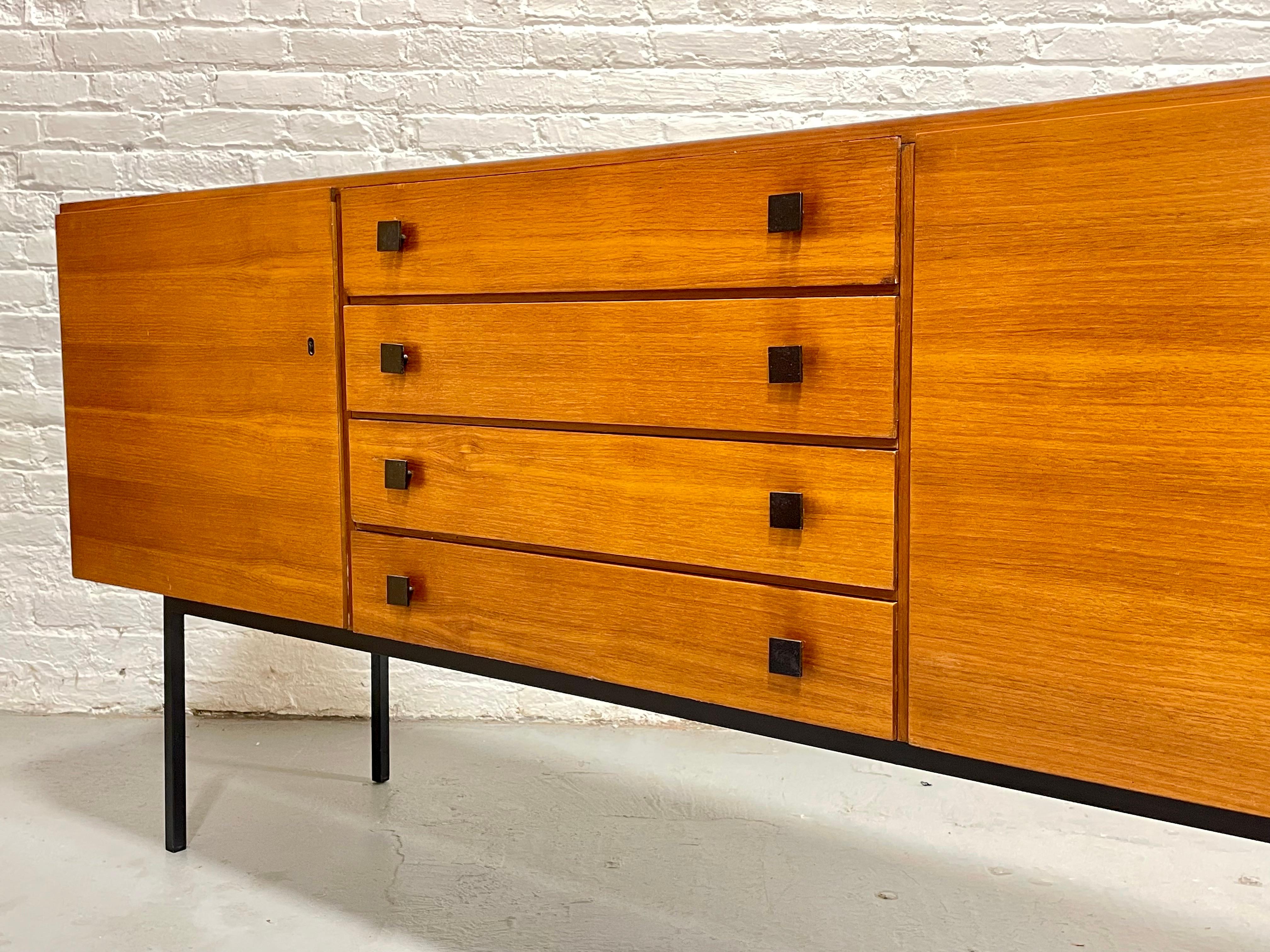 Extra Long Mid Century MODERN Teak CREDENZA / Sideboard, c. 1960s 7