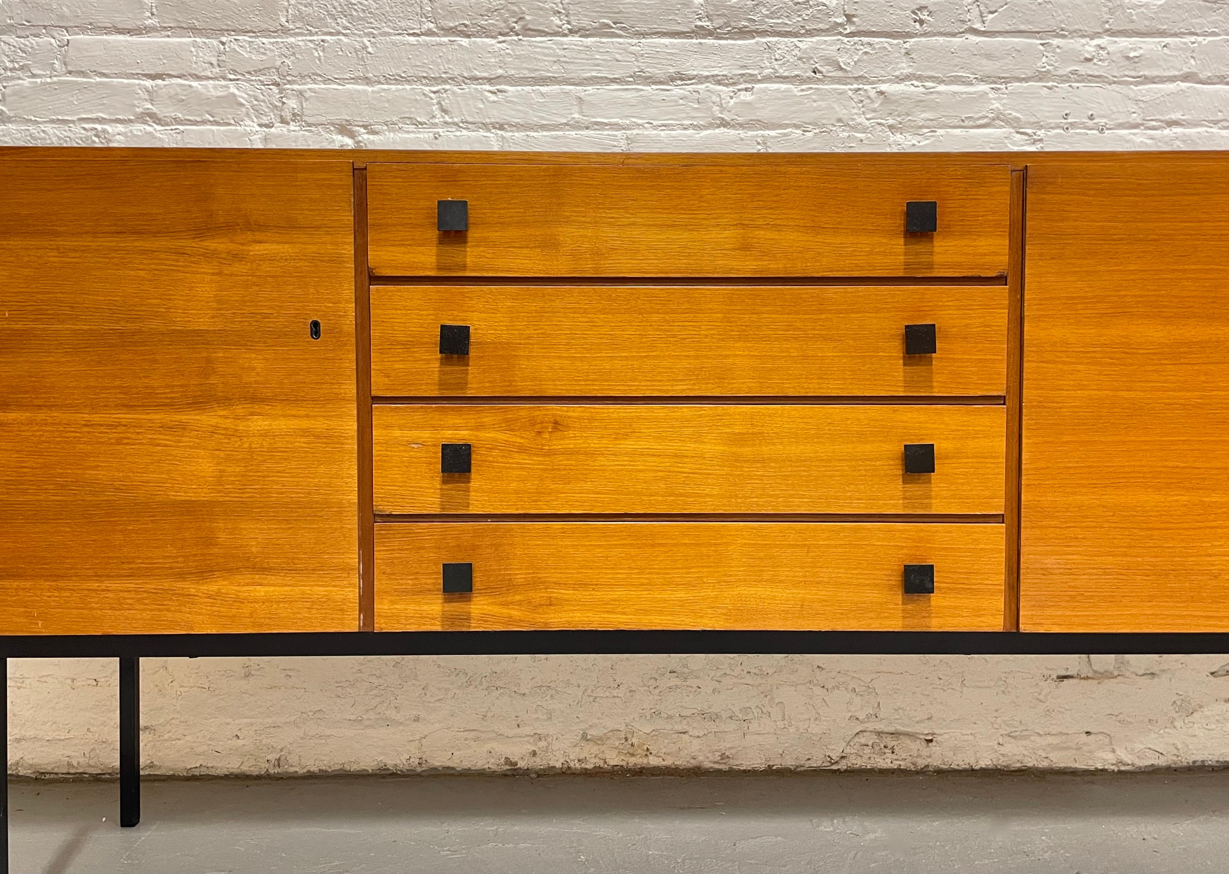 Extra Long Mid Century MODERN Teak CREDENZA / Sideboard, c. 1960s 1