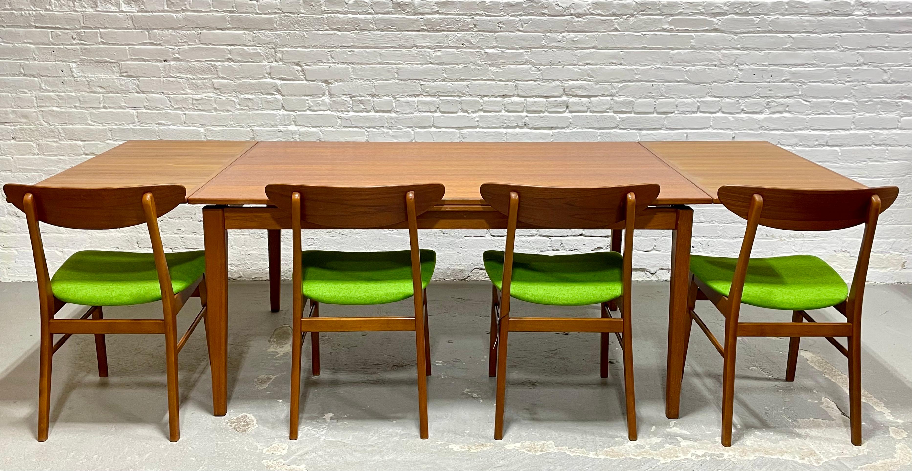 Extra LONG Mid Century MODERN Teak Expandable DINING Table, c. 1960's 4