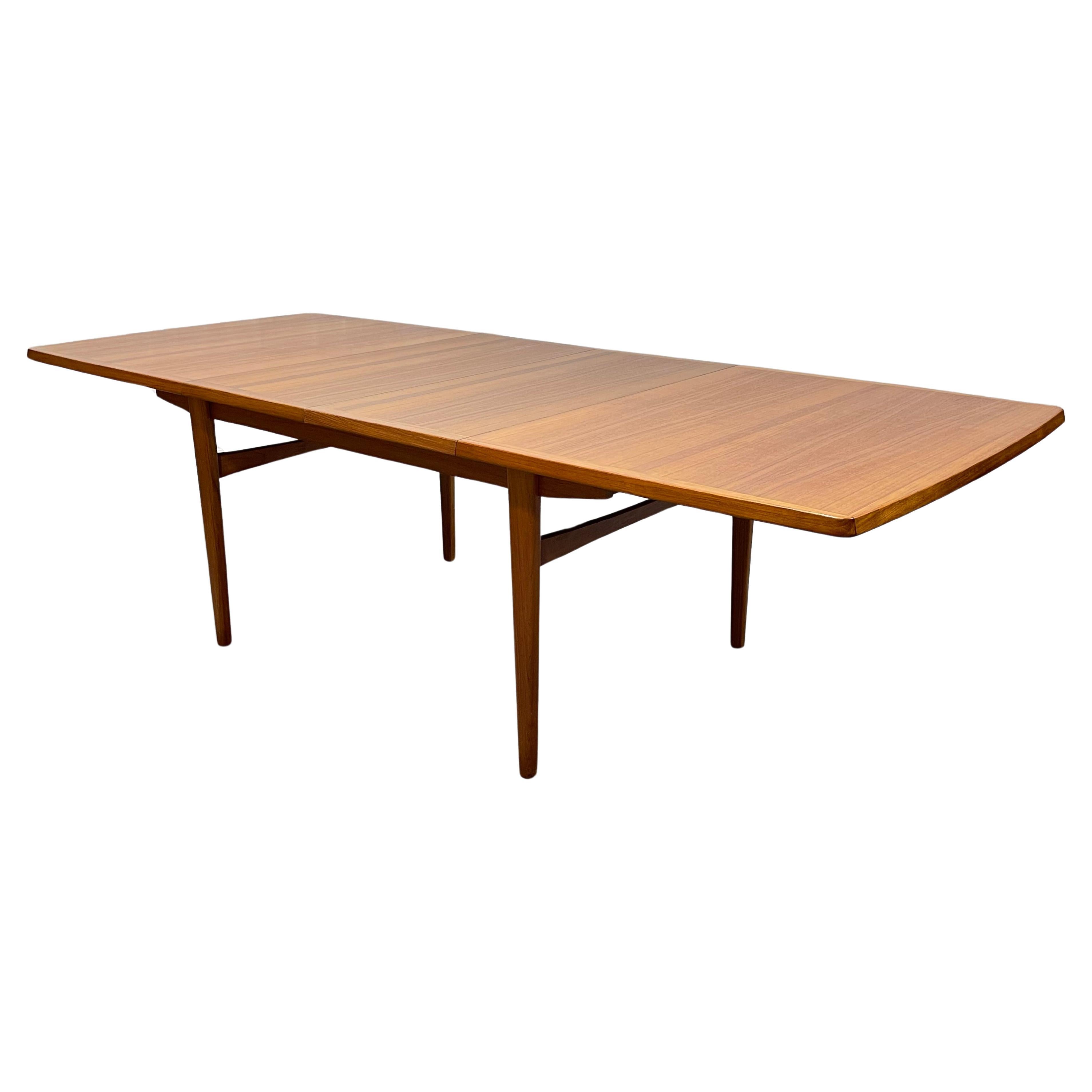 Extra LONG Mid Century MODERN Teak Expandable DINING Table, c. 1960's 13