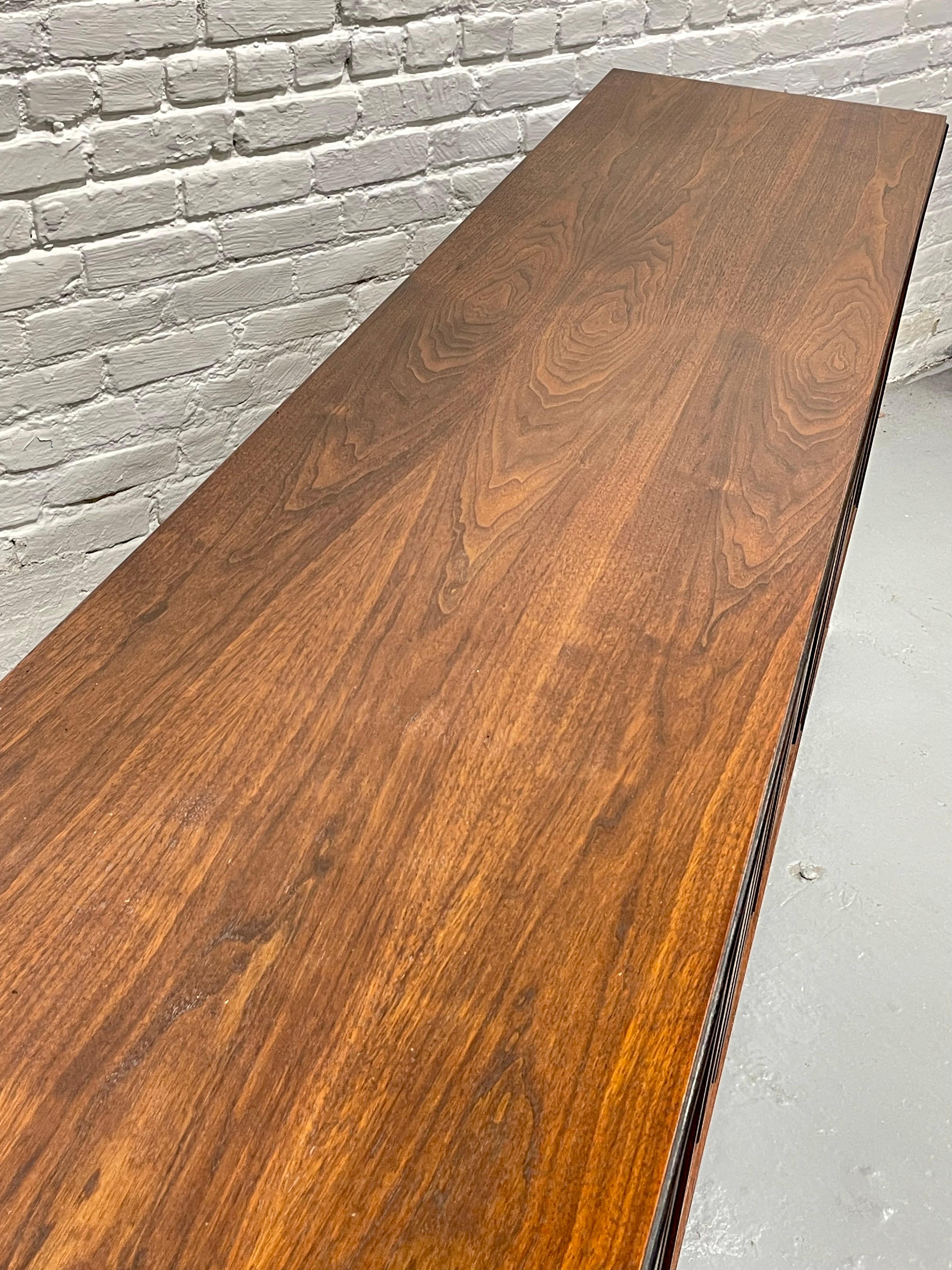 Extra LONG Mid Century MODERN Walnut CREDENZA / Media Stand, c. 1960s 6
