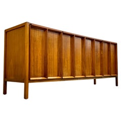 Used Extra LONG Mid Century MODERN Walnut Stereo Cabinet / CREDENZA / Media Stand