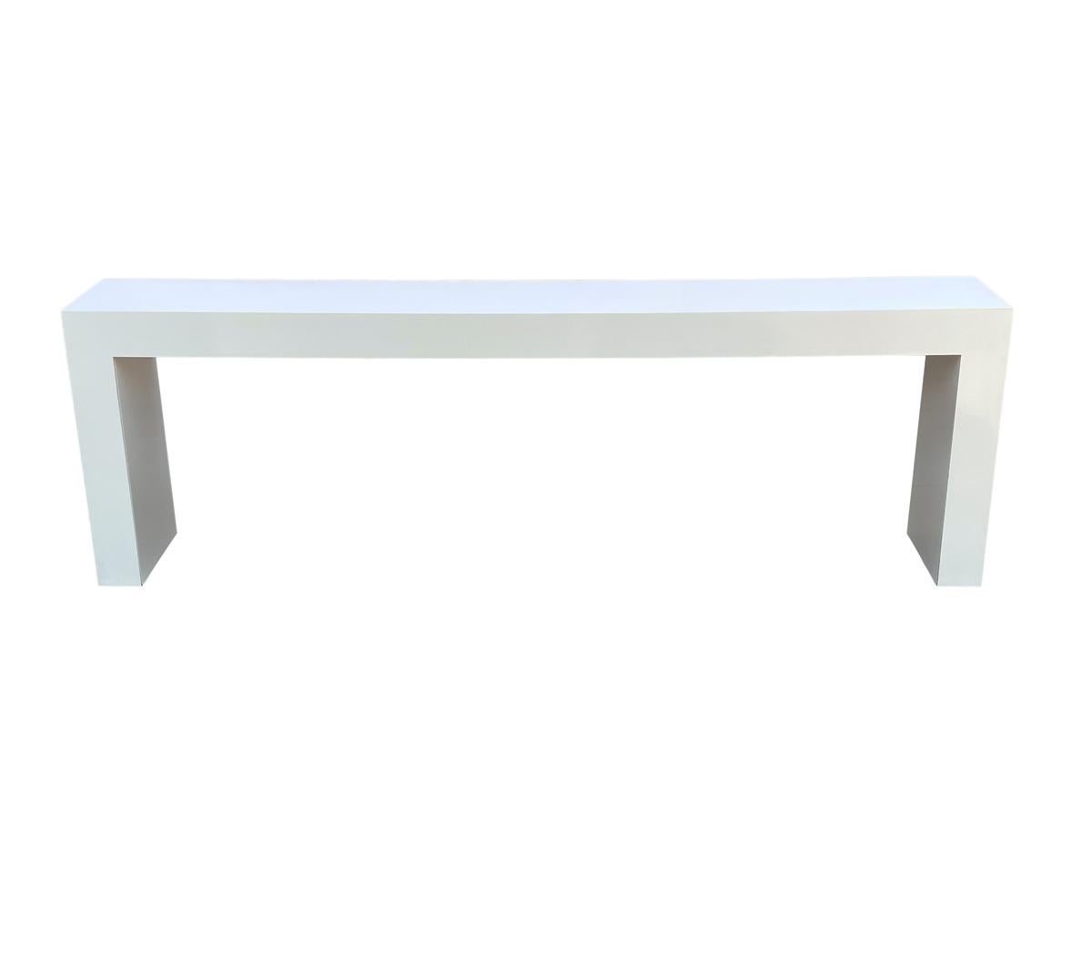 modern long console table