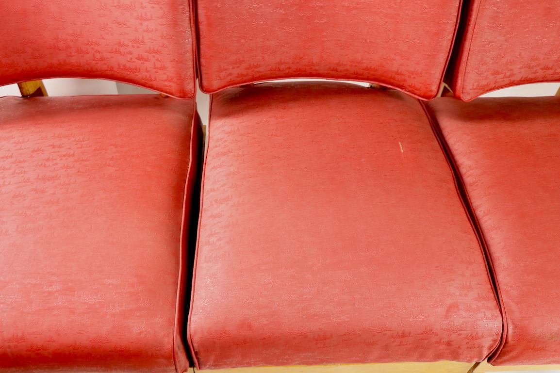 Américain Très long milieu de siècle  Canapé modulaire à 6 places en vente