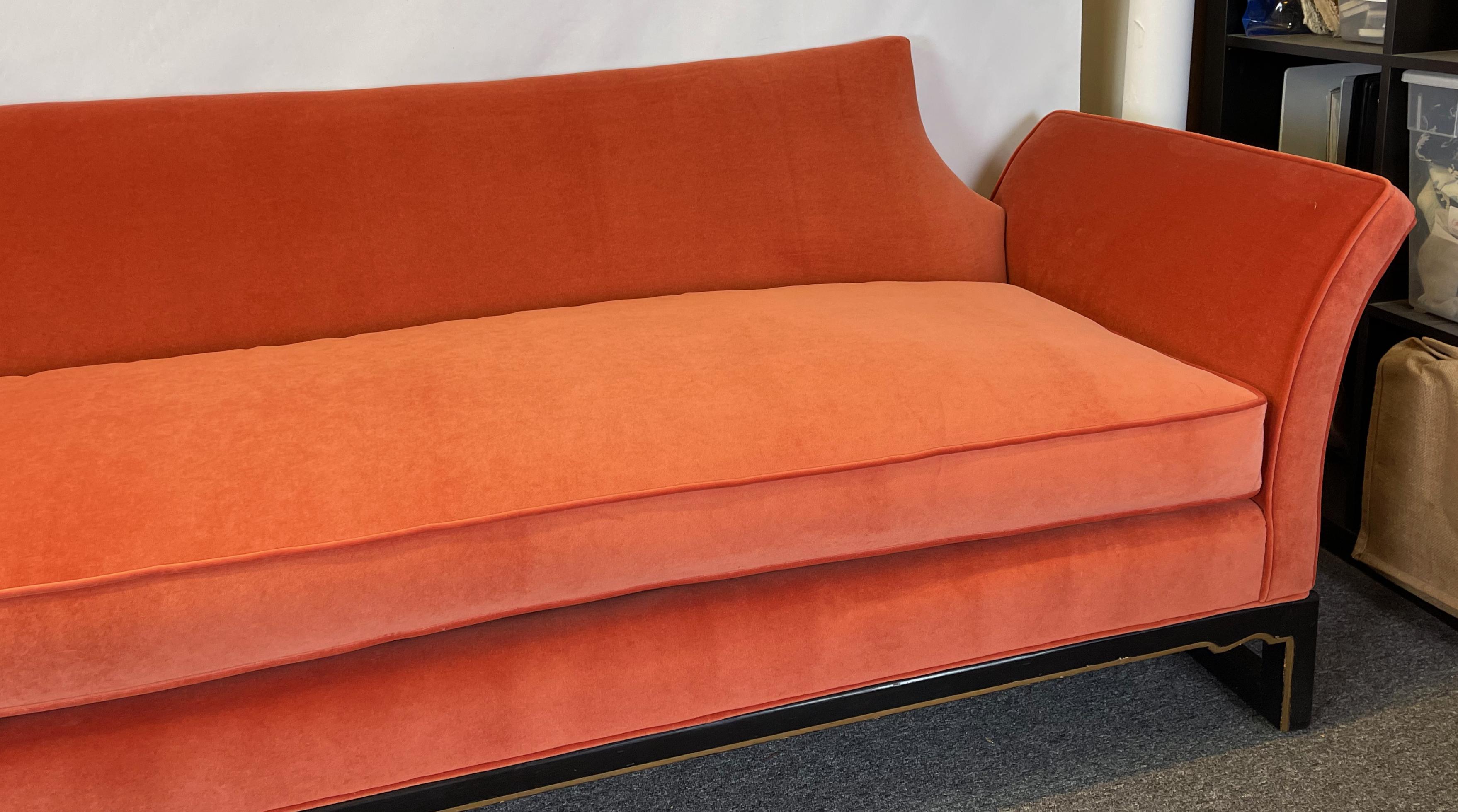 Chinoiserie Extra Long Mid-Century Sofa by Norman Fox MacGregor For Sale