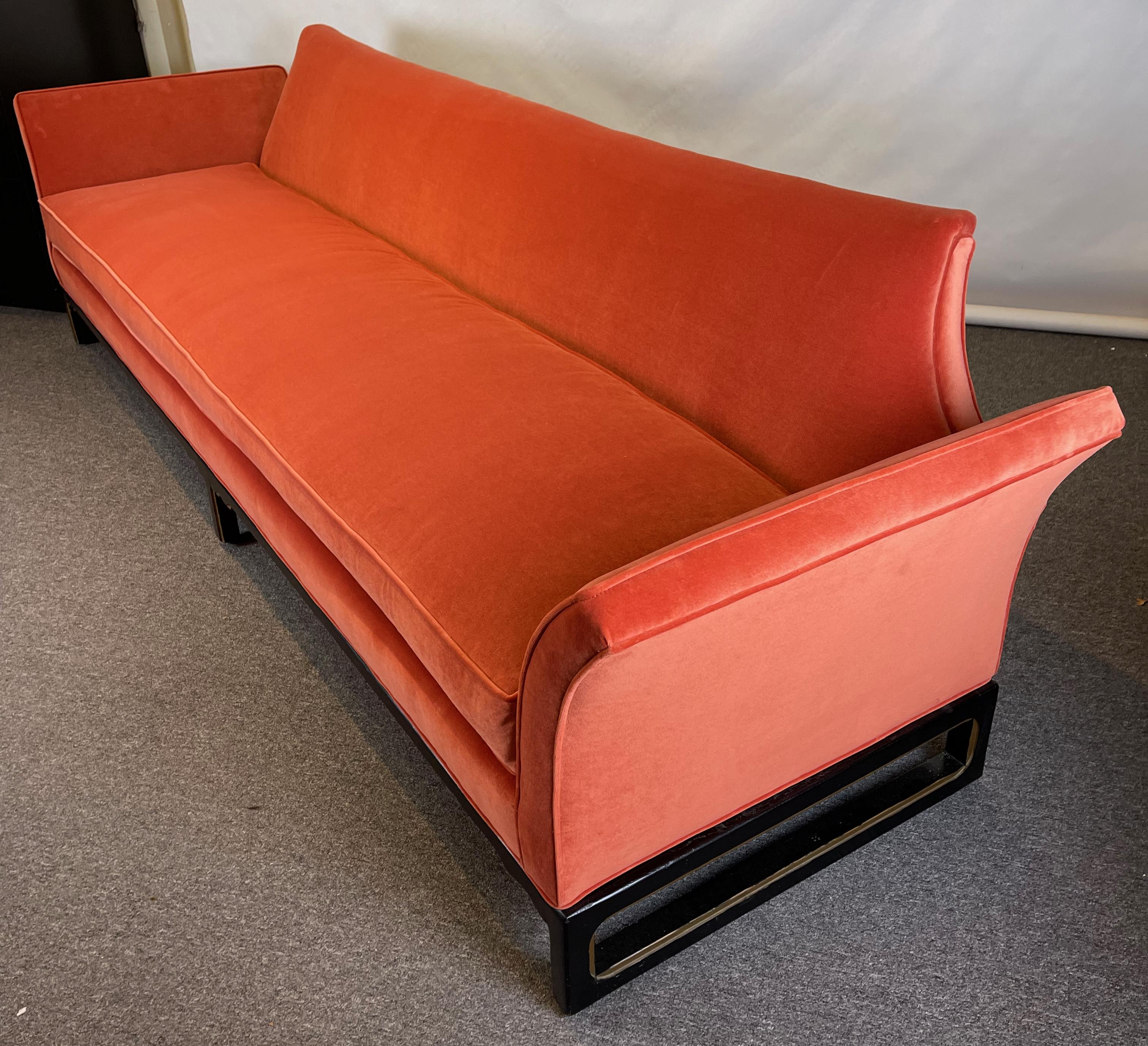 Extra Long Mid-Century Sofa by Norman Fox MacGregor In Good Condition For Sale In Kilmarnock, VA