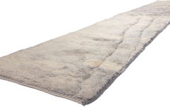 Nueva Alfombra Bereber Marroquí Texturizada de Estilo Moderno, 03'02 x 18'04
