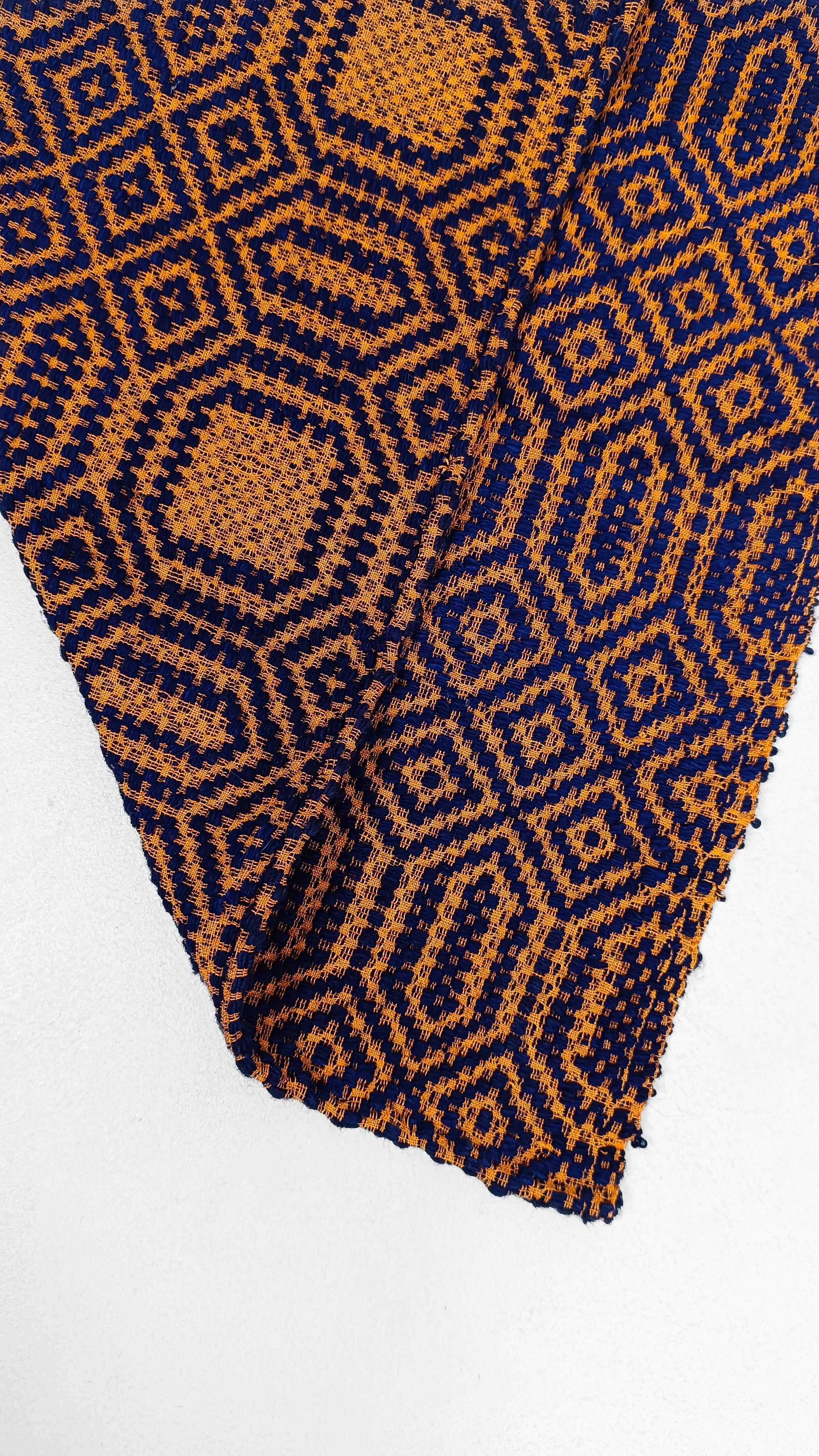 Tapis de course extra long, textile tribal tissé à la main en violet et orange en vente 4