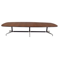 Extra Long Segmented Universal Base Elliptical Table by Eames for Herman Miller