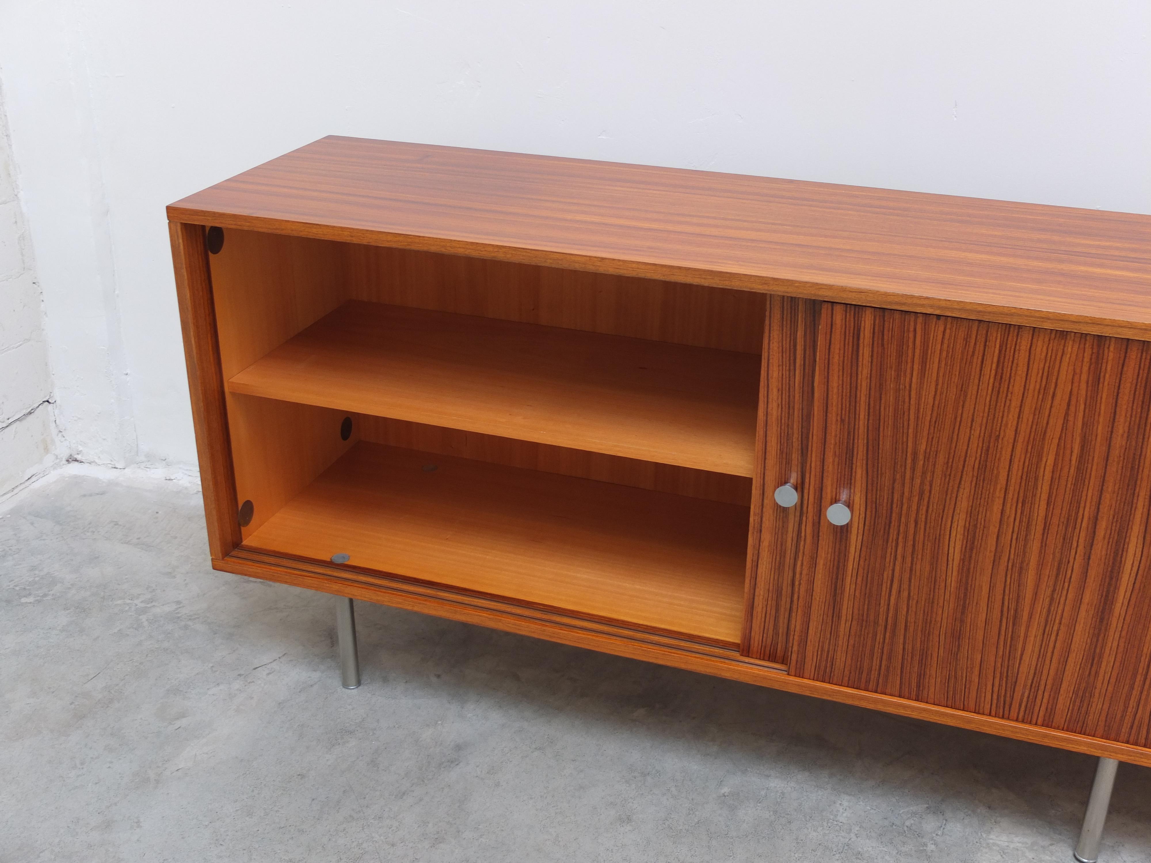 Metal Extra Long Sideboard by Alfred Hendrickx for Belform, 1960s For Sale