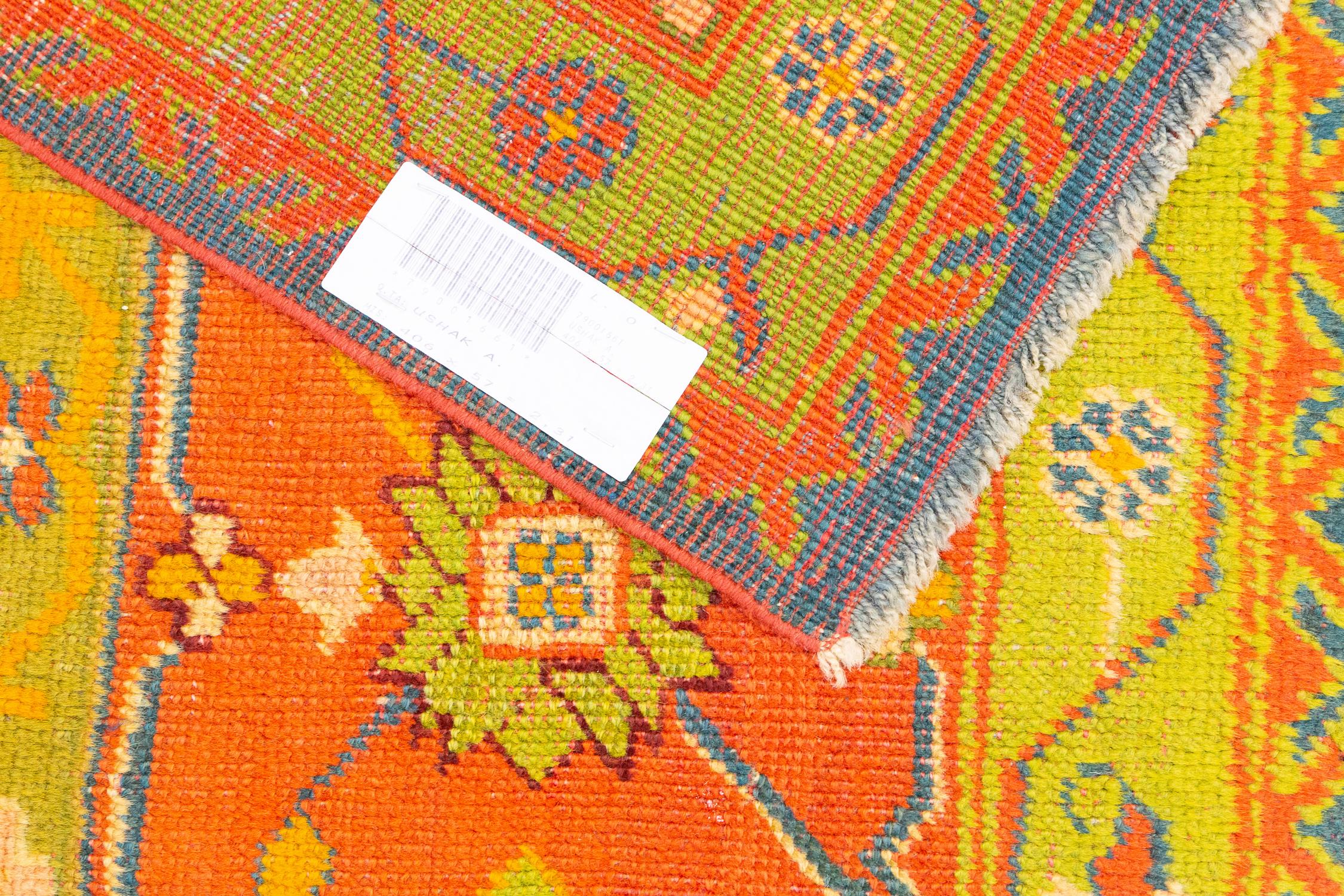 Tapis Ushak Long Runner en vente 3