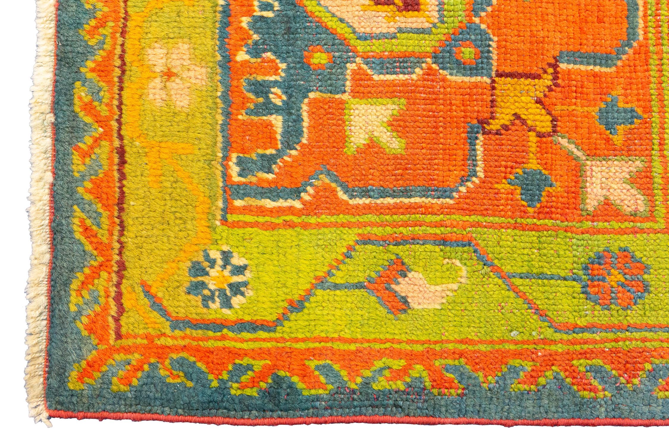 Tapis Ushak Long Runner Bon état - En vente à Ferrara, IT