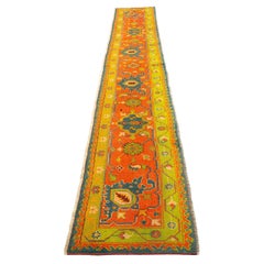 Antique Ushak Rug Long Runner