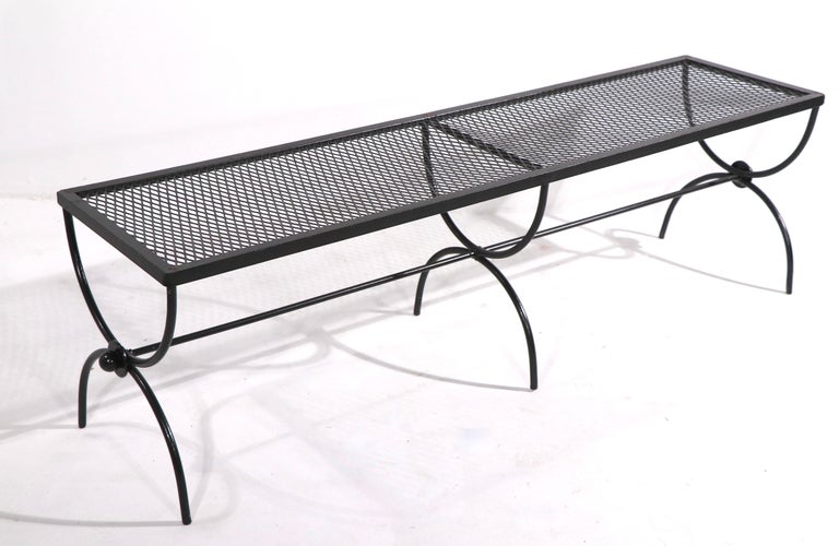 Extra Long Wrought Iron Garden Patio Bench by Salterini 2 Available at ...