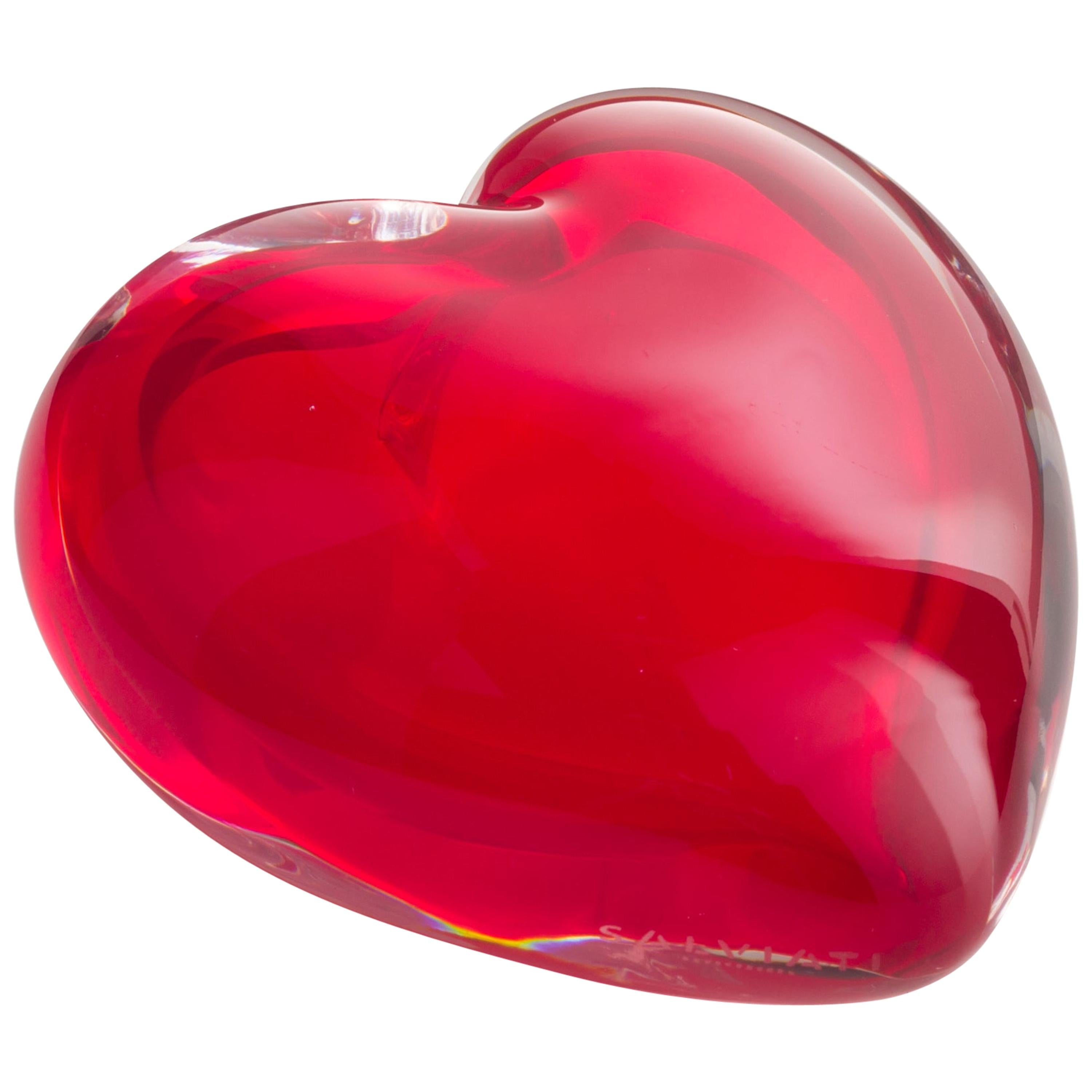 Extra Small Cuore Coccole Vase in Murano Glass by Maria Christina Hamel