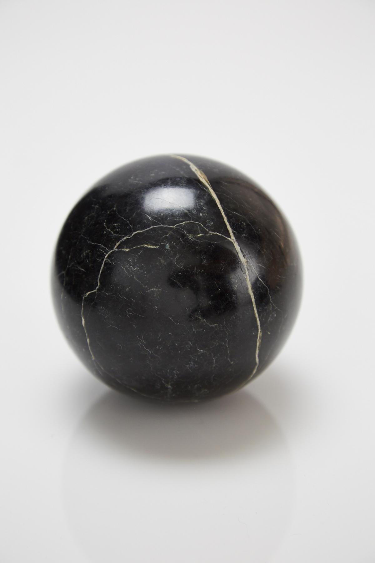 Philippine Extra Small Decorative Sphere, Black Stone