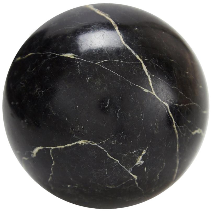 Extra Small Decorative Sphere, Black Stone