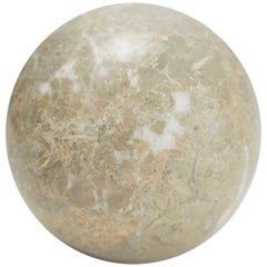 Extra Small Decorative Sphere, Solid Beige Stone