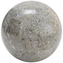 Extra Small Decorative Sphere, Tessellated Gray Stone