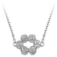 Extra Small Oval Blossom Gemstone Necklace 