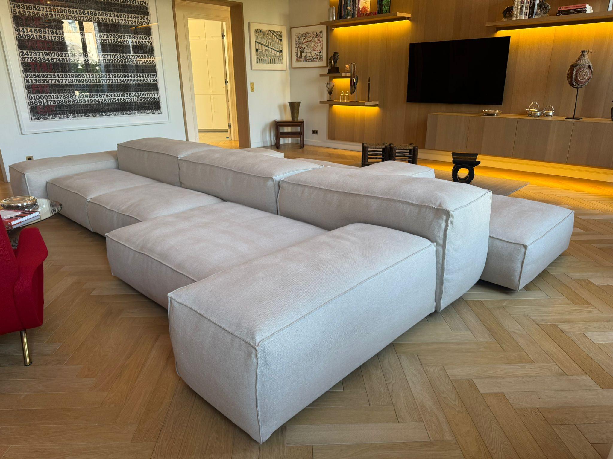 Contemporary Extra Soft Living Divani Sofa For Sale