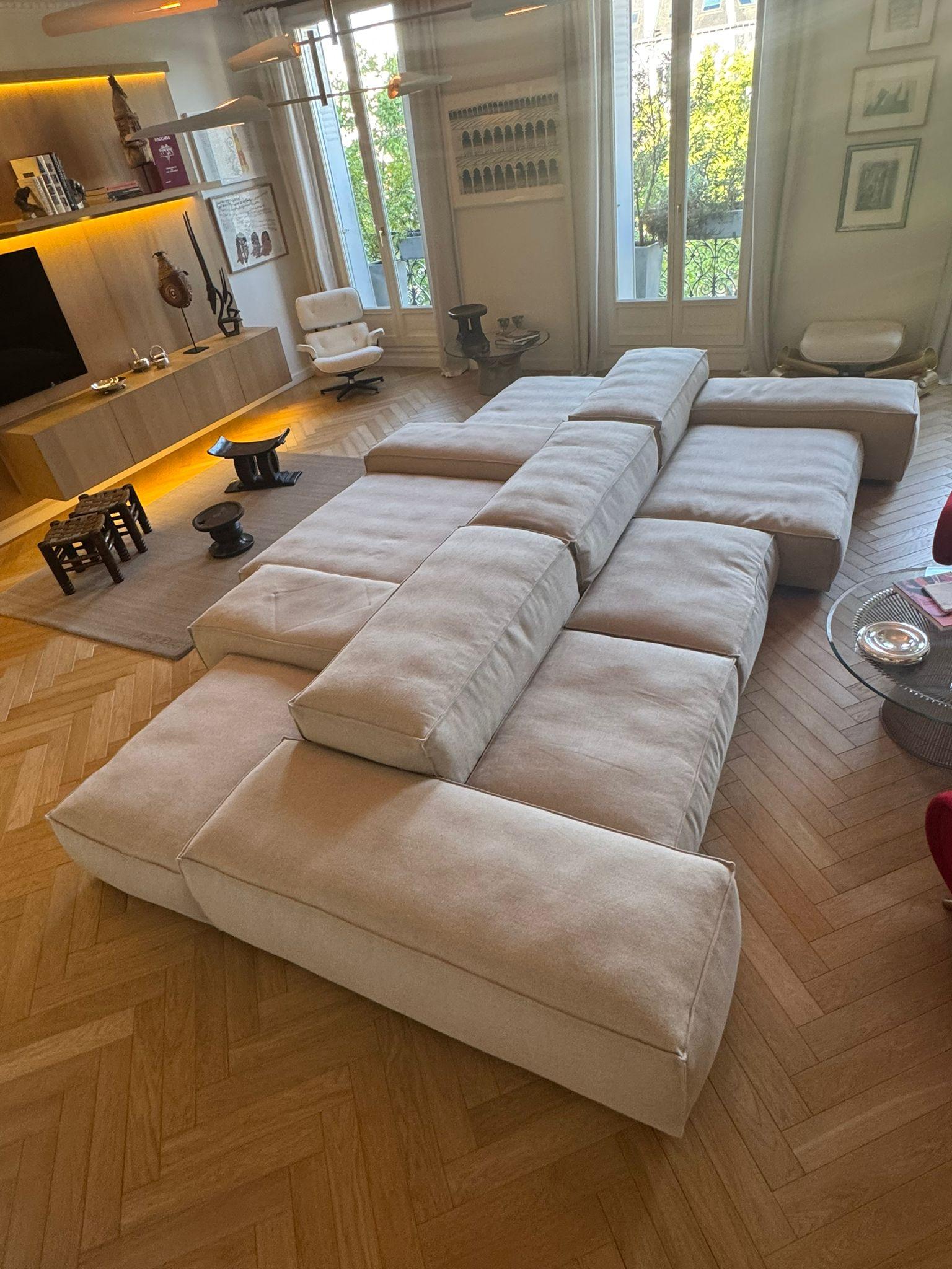 Fabric Extra Soft Living Divani Sofa For Sale