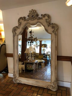 8 ft. Großer Hollywood Regency Style Anlehn- oder Wandspiegel